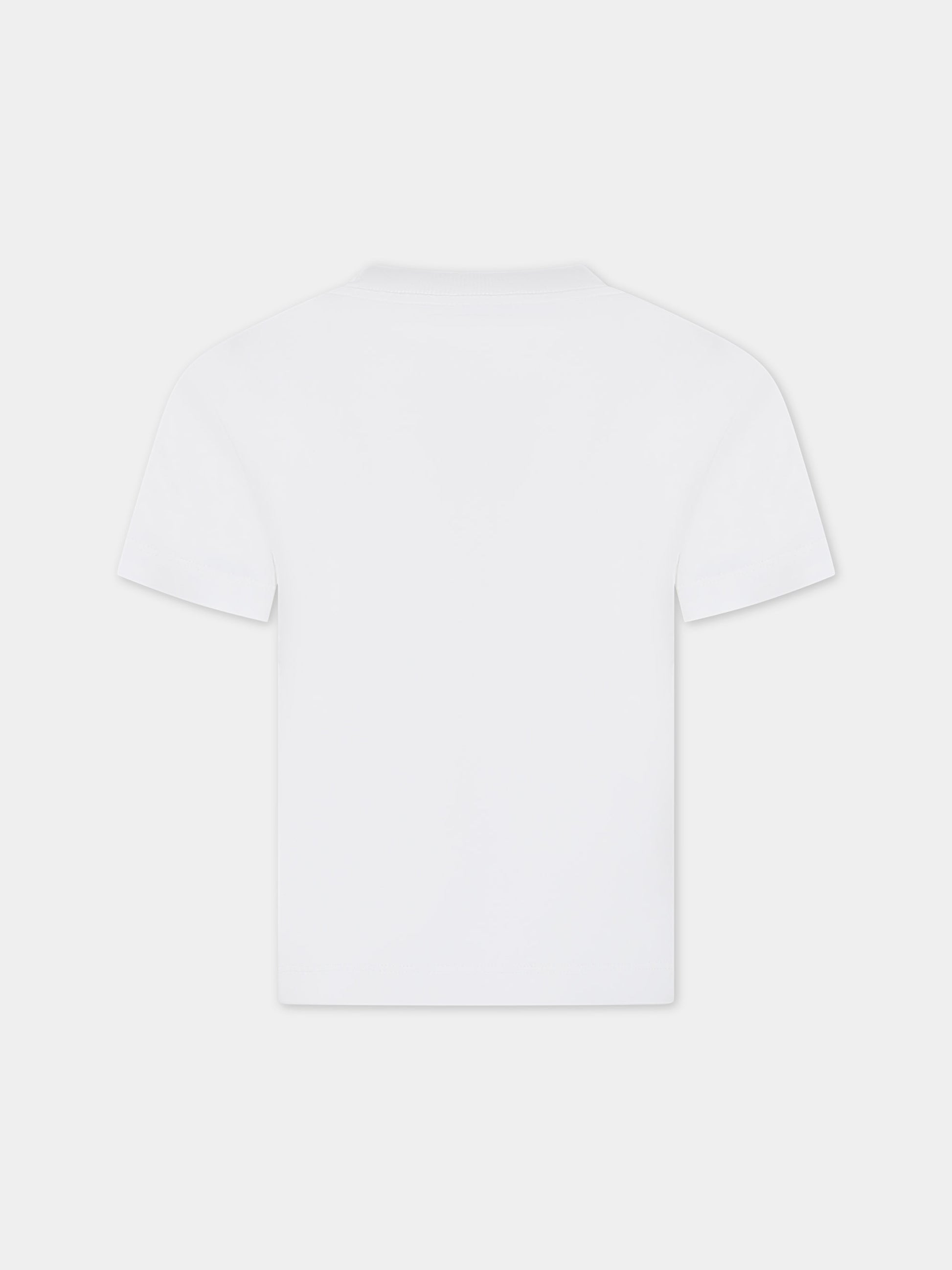 T-shirt bianca per bambino con logo,C. P. Company,CNM008 LAA17 10135