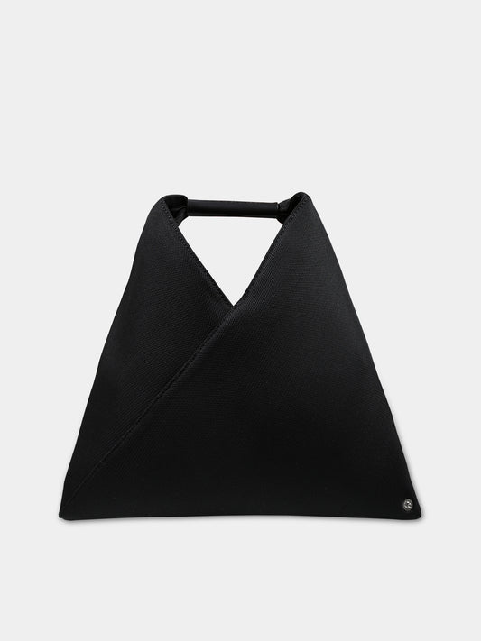 Borsa a mano nera per bambina,Mm6 Maison Margiela,M60606 P6414 JAPANESE MINI T8013