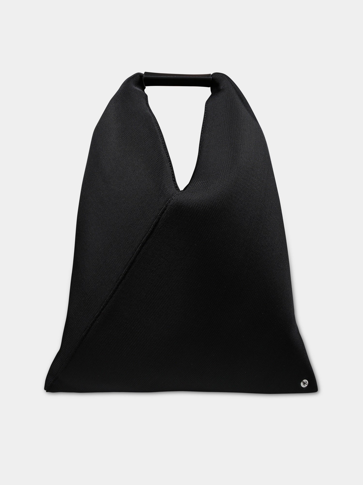 Borsa a mano nera per bambina,Mm6 Maison Margiela,M60607 P6414 JAPANESE SMALL T8013
