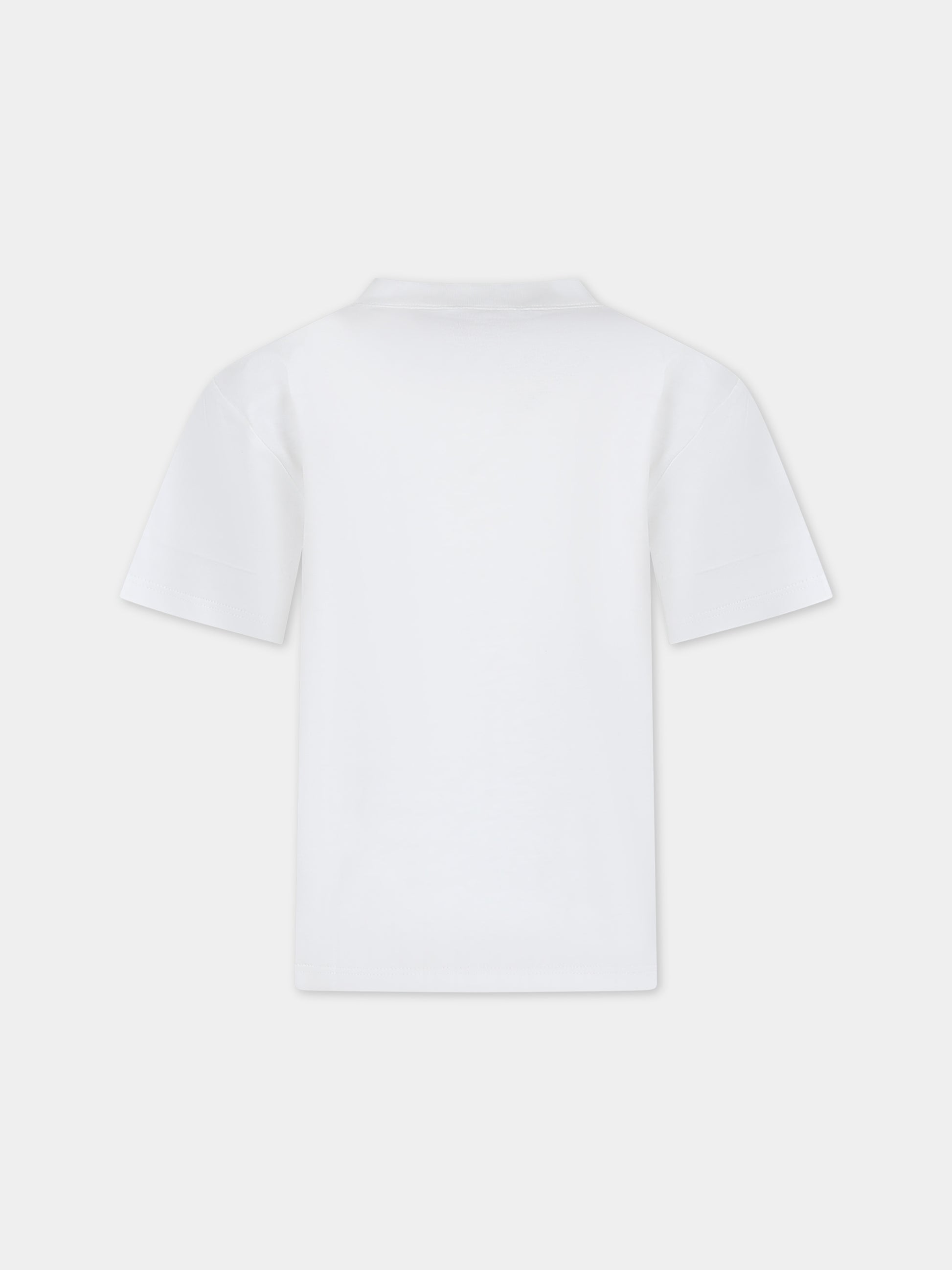 T-shirt bianca per bambino con logo,Gucci Kids,575114 XJF6L 9337