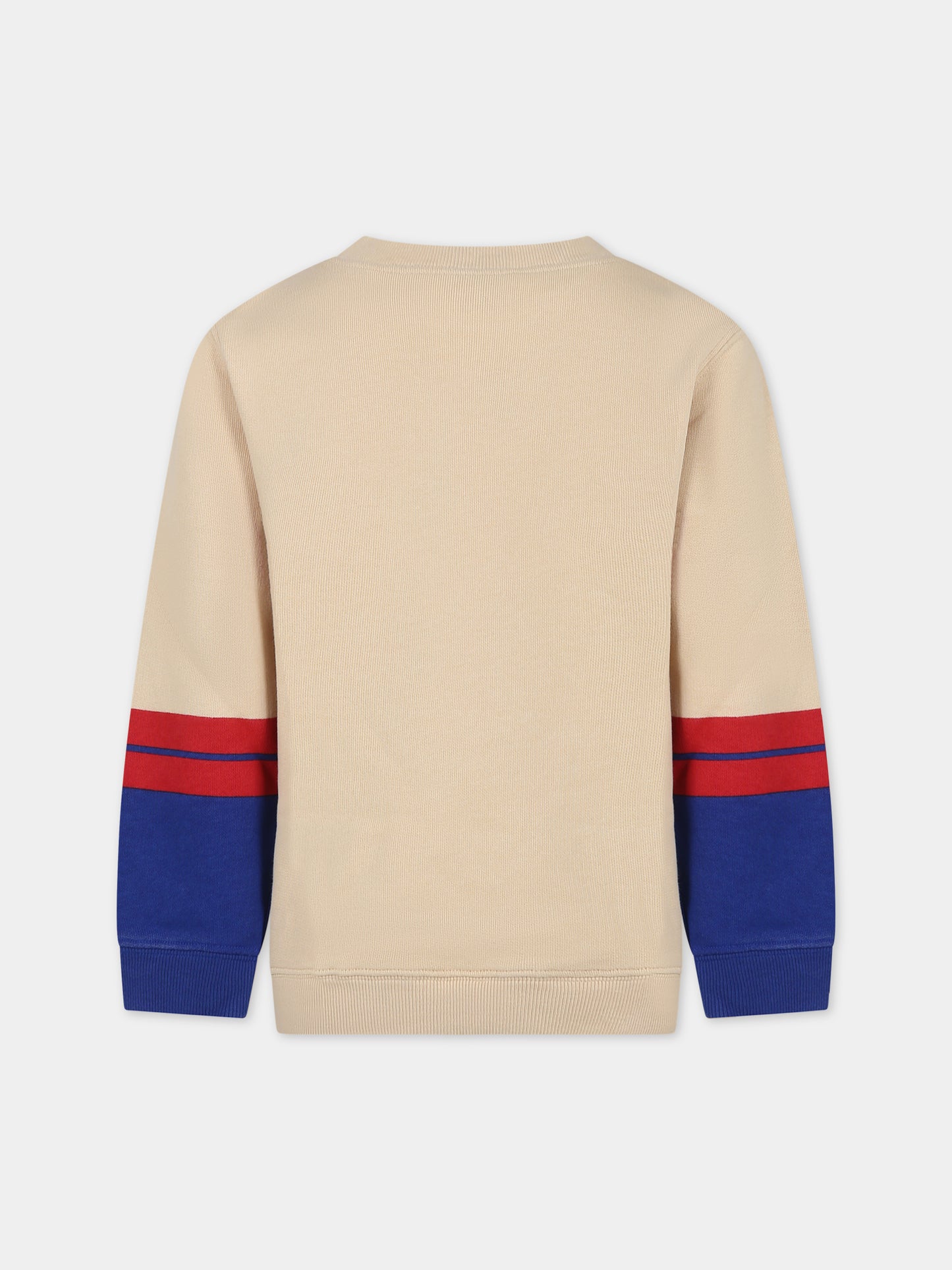 Felpa avorio per bambino con logo,Gucci Kids,771629 XJF5W 7524