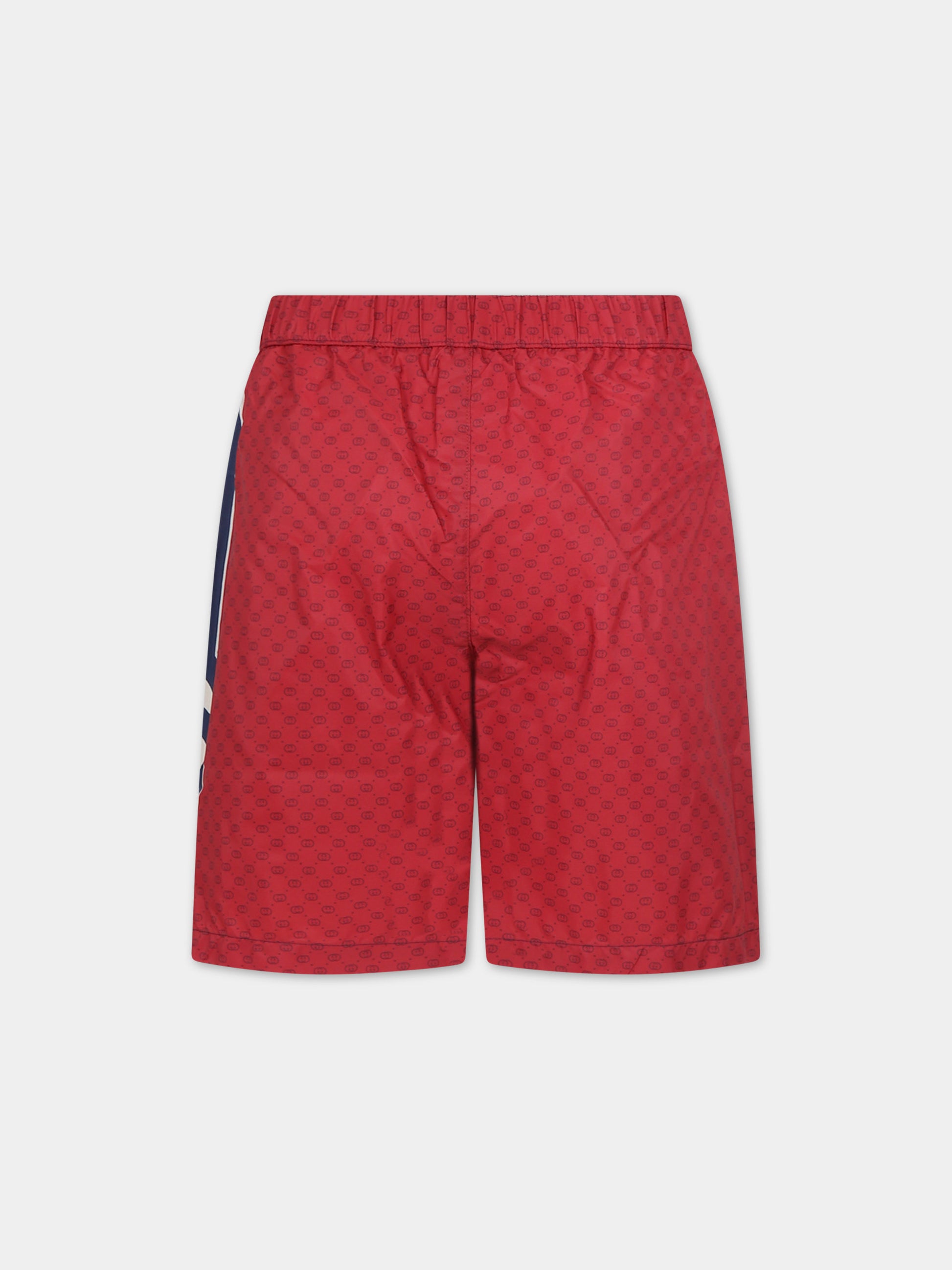 Boxer mare blu per bambino con doppia G,Gucci Kids,773022 XWA1C 4956