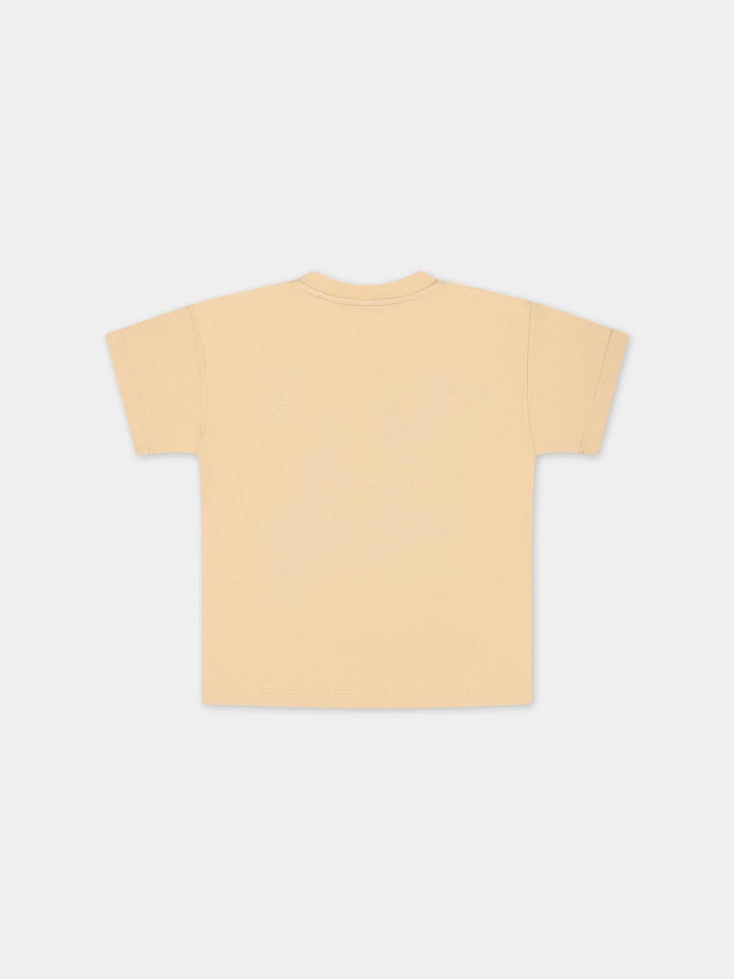 T-shirt avorio per neonata con doppia G,Gucci Kids,576871 XJF50 7524