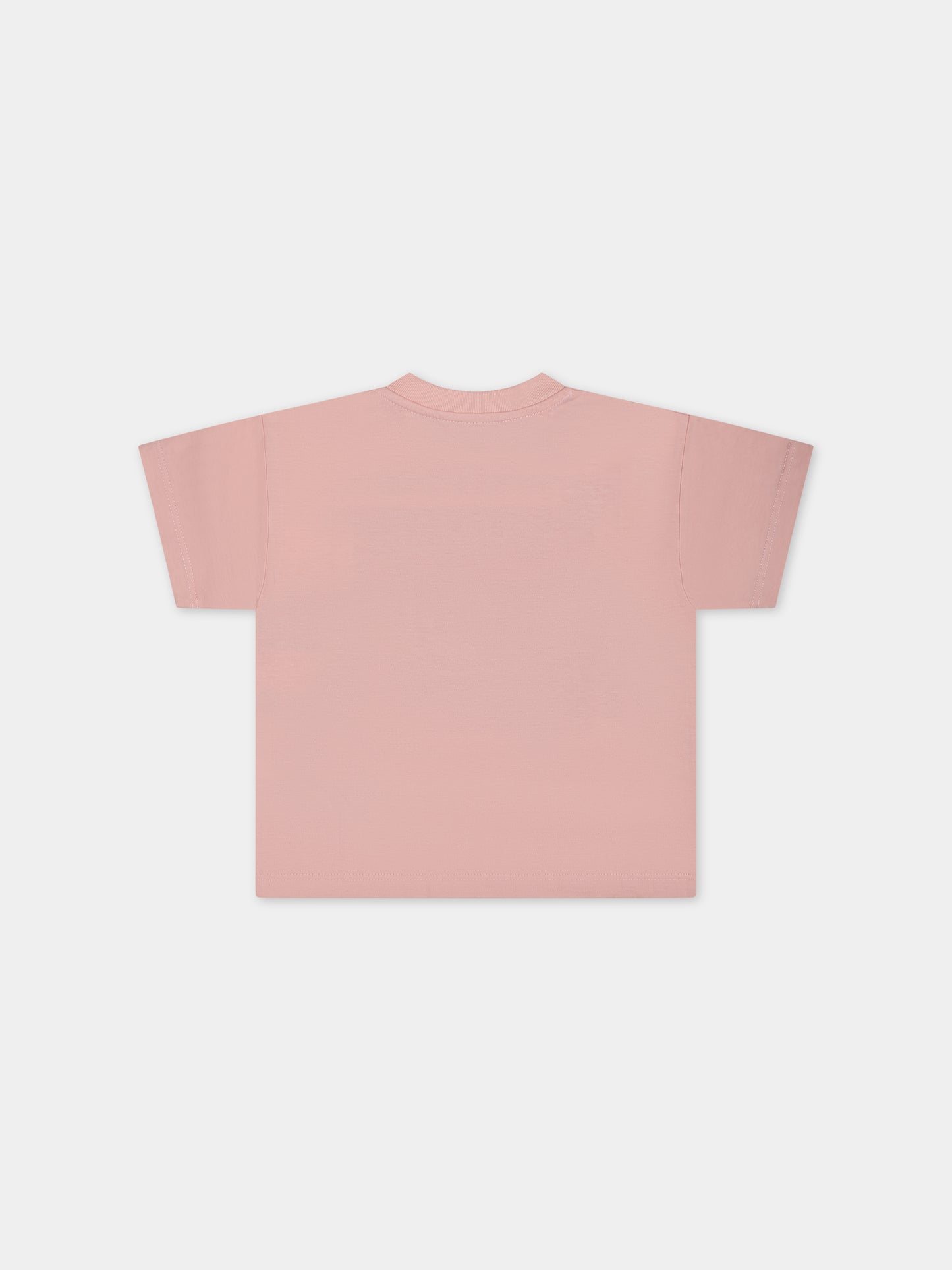 T-shirt rosa per neonata con doppia G,Gucci Kids,576871 XJF50 6372