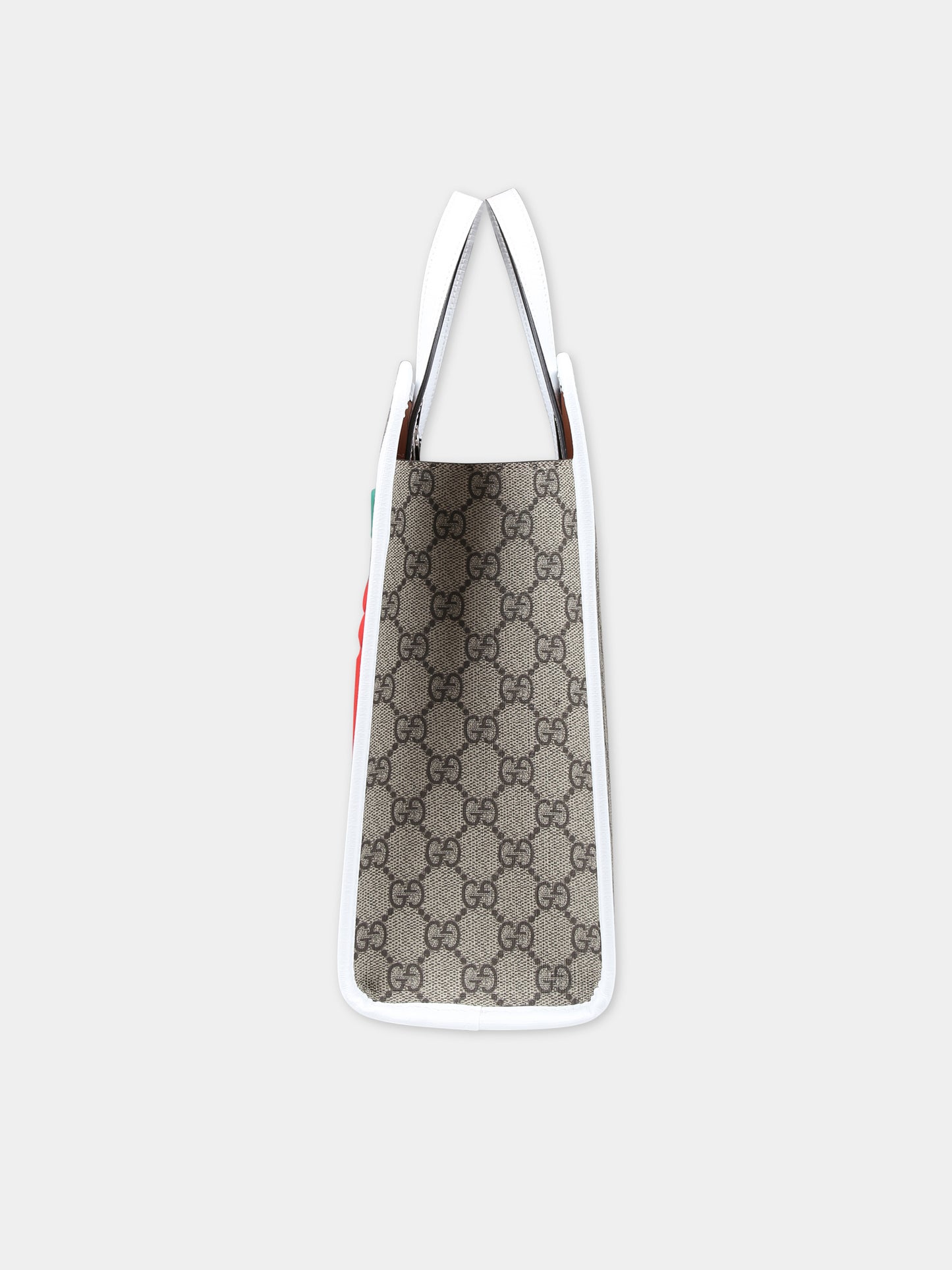 Borsa marrone per bambina con stampa,Gucci Kids,605614 FAC0H 8649