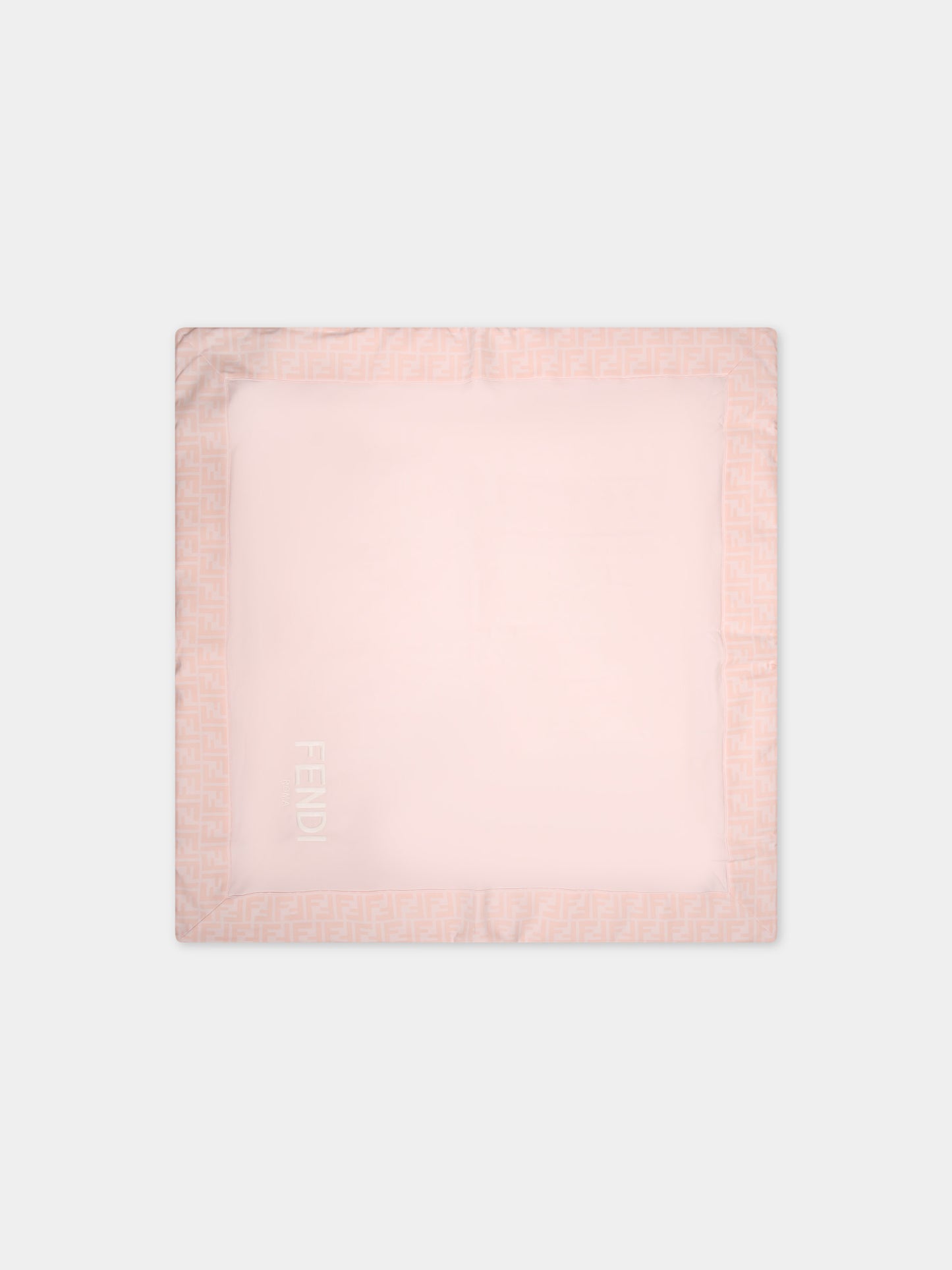 Coperta rosa per neonata con logo,Fendi Kids,BUJ267 AQT8 F0C11