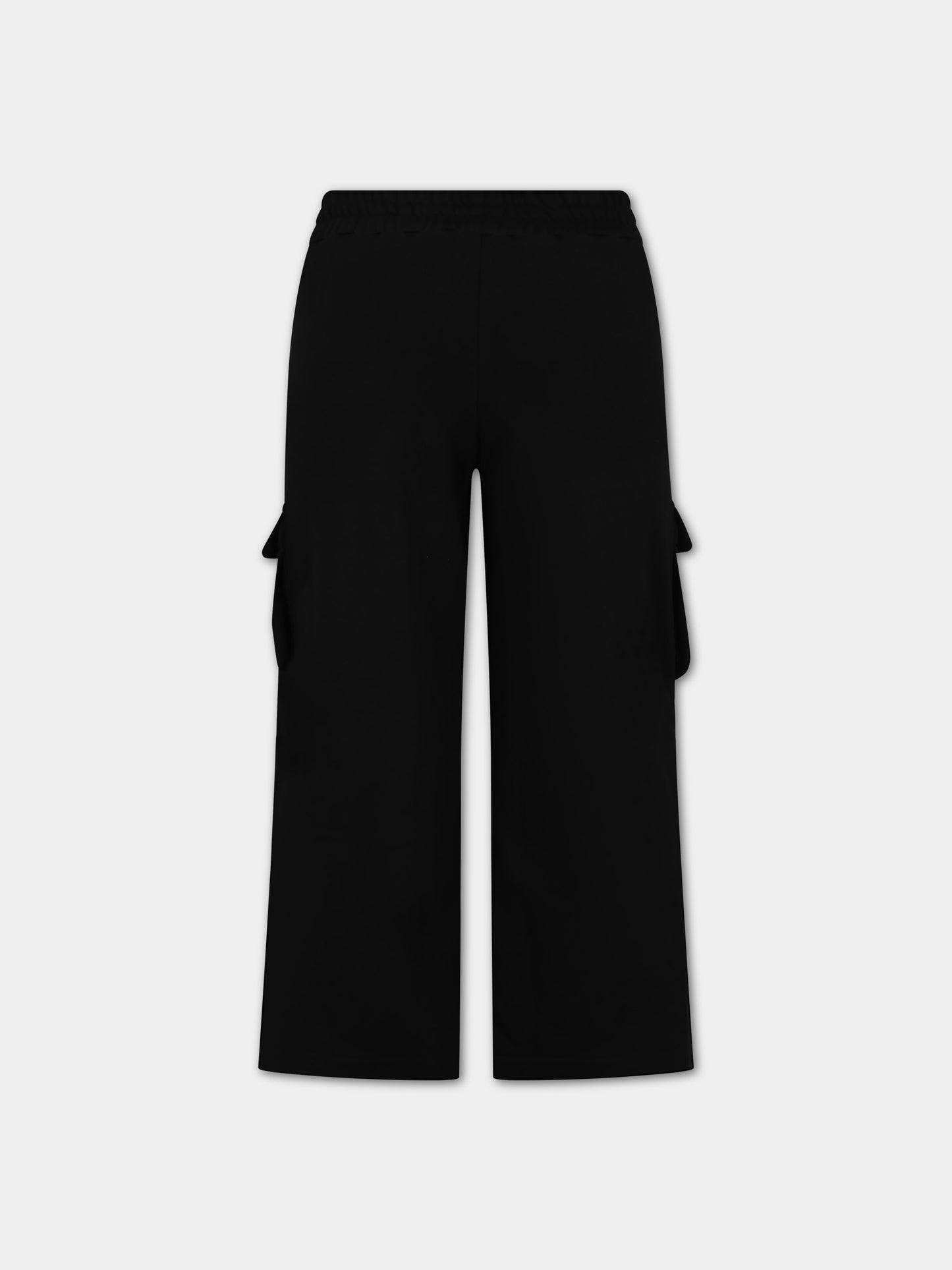 Pantaloni neri per bamina con FF e Baguette,Fendi Kids,JFF302 5V0 F0GME