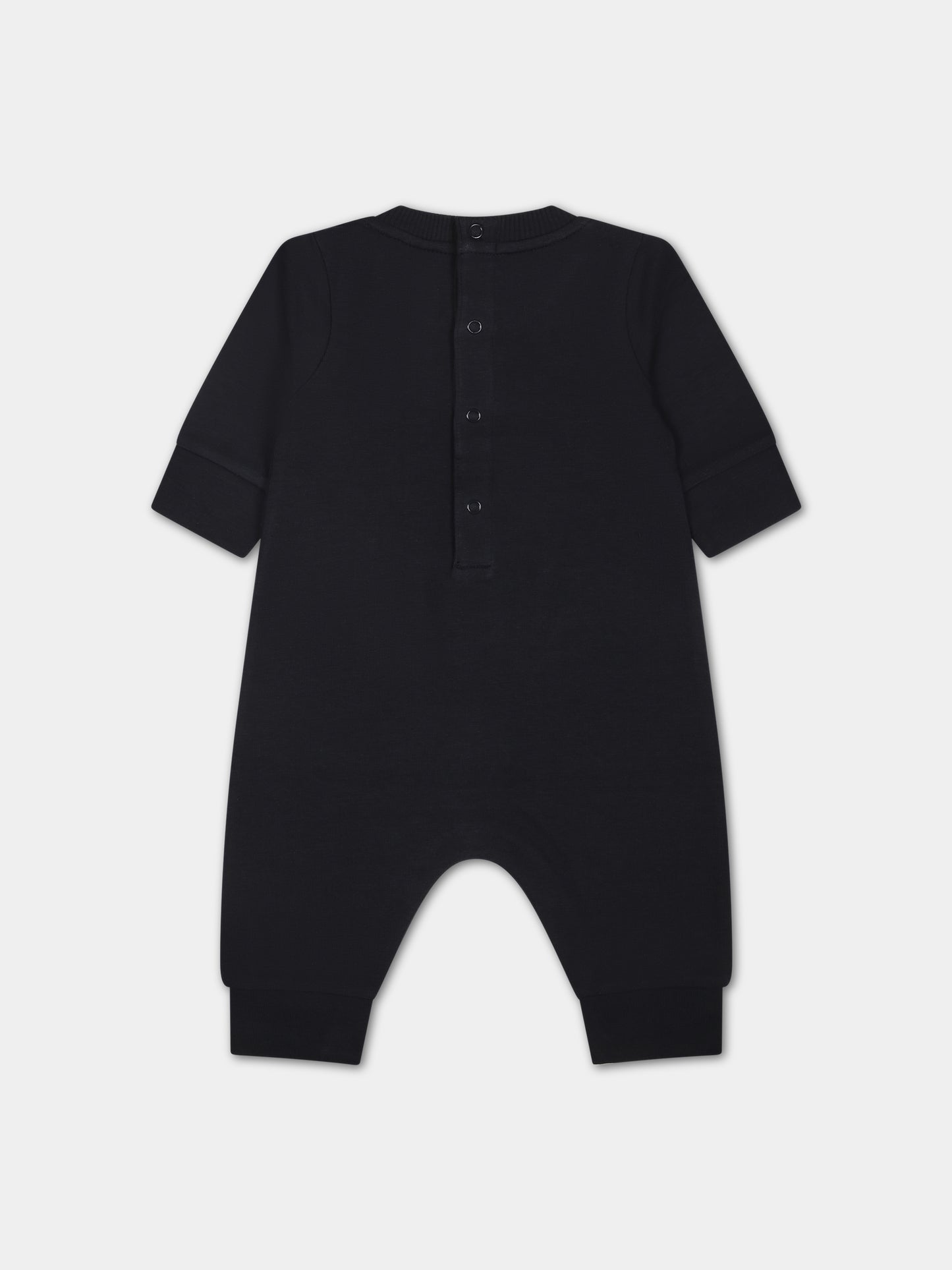 Tutina blu per neonato con logo,Moncler Kids,951 8L00002 899AR 778