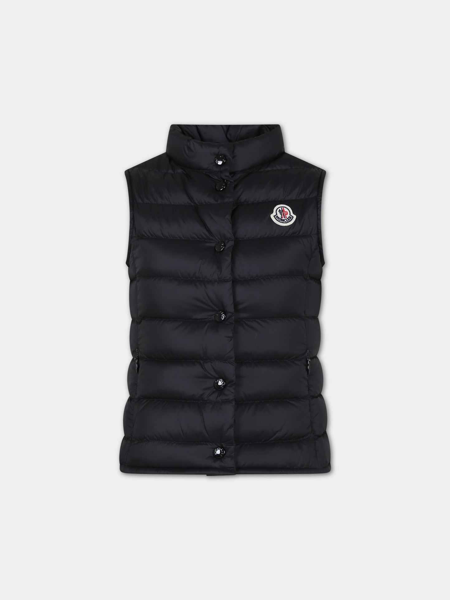 Gilet Liane nero per bambina con logo,Moncler Kids,954 1A00085 595FE 999