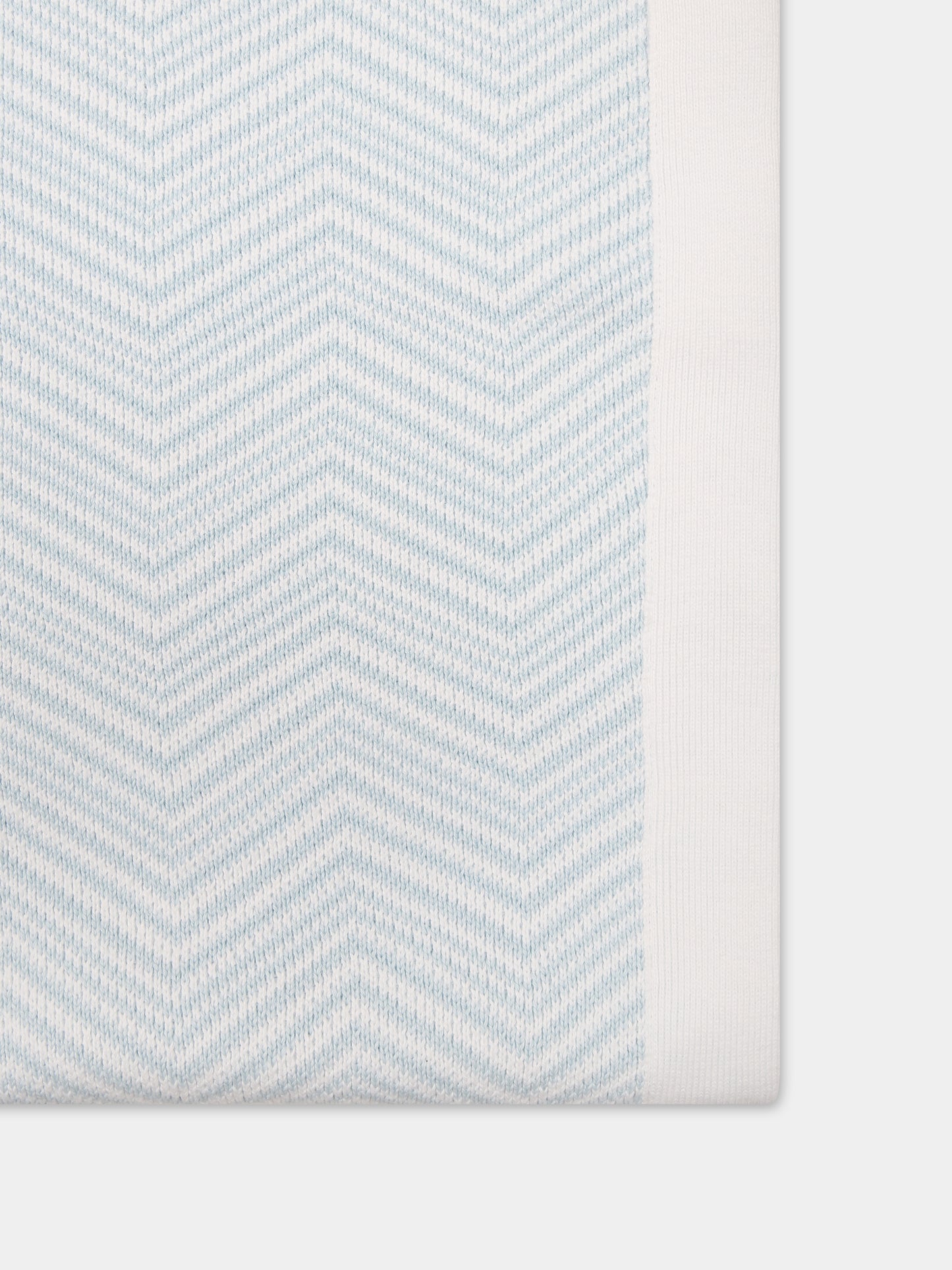 Coperta celeste per neonato con motivo chevron,Missoni,MU0560 X0003 100CE