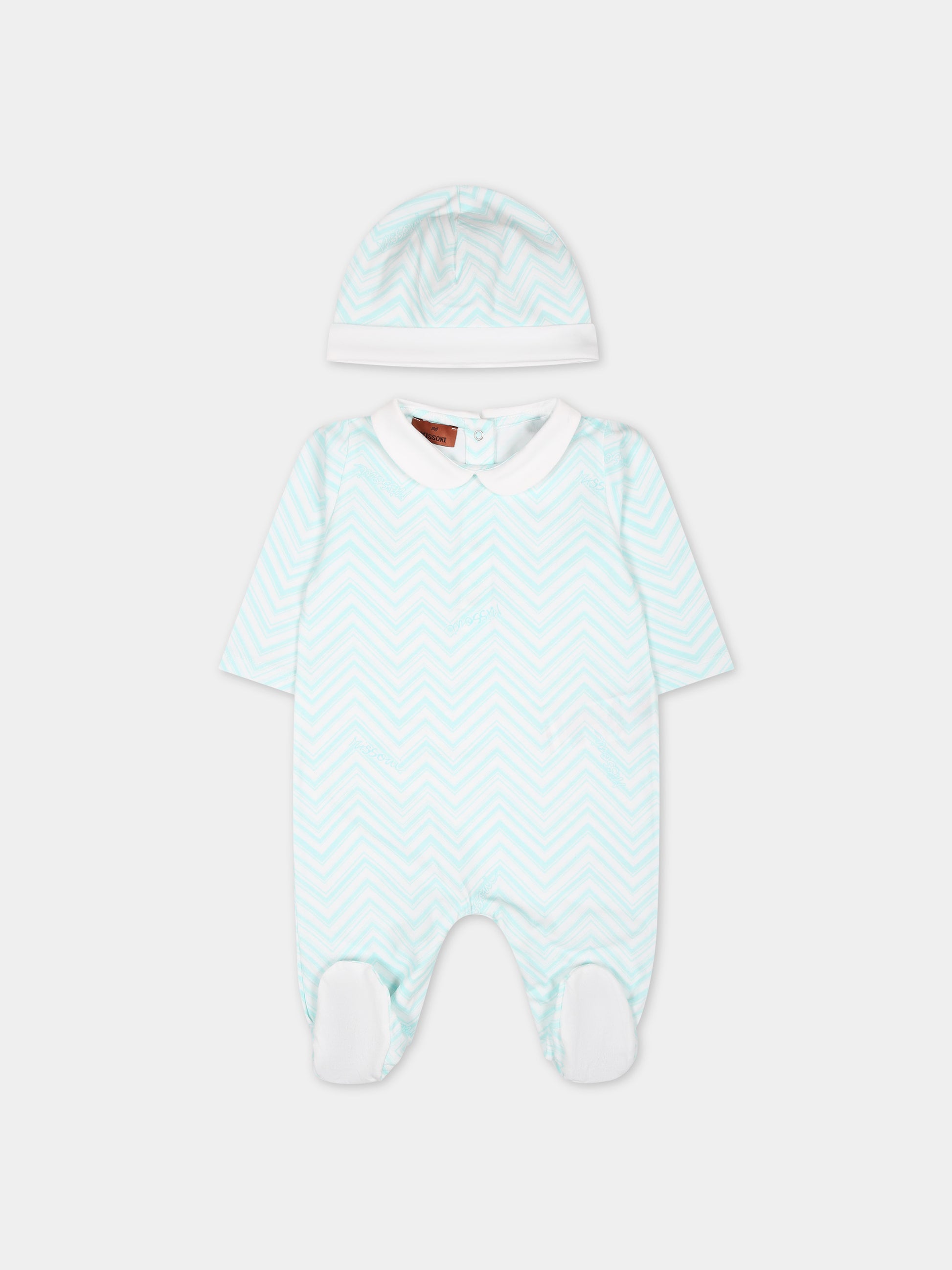 Set tutina verde per neonati,Missoni,MUB510 J0394 100CE