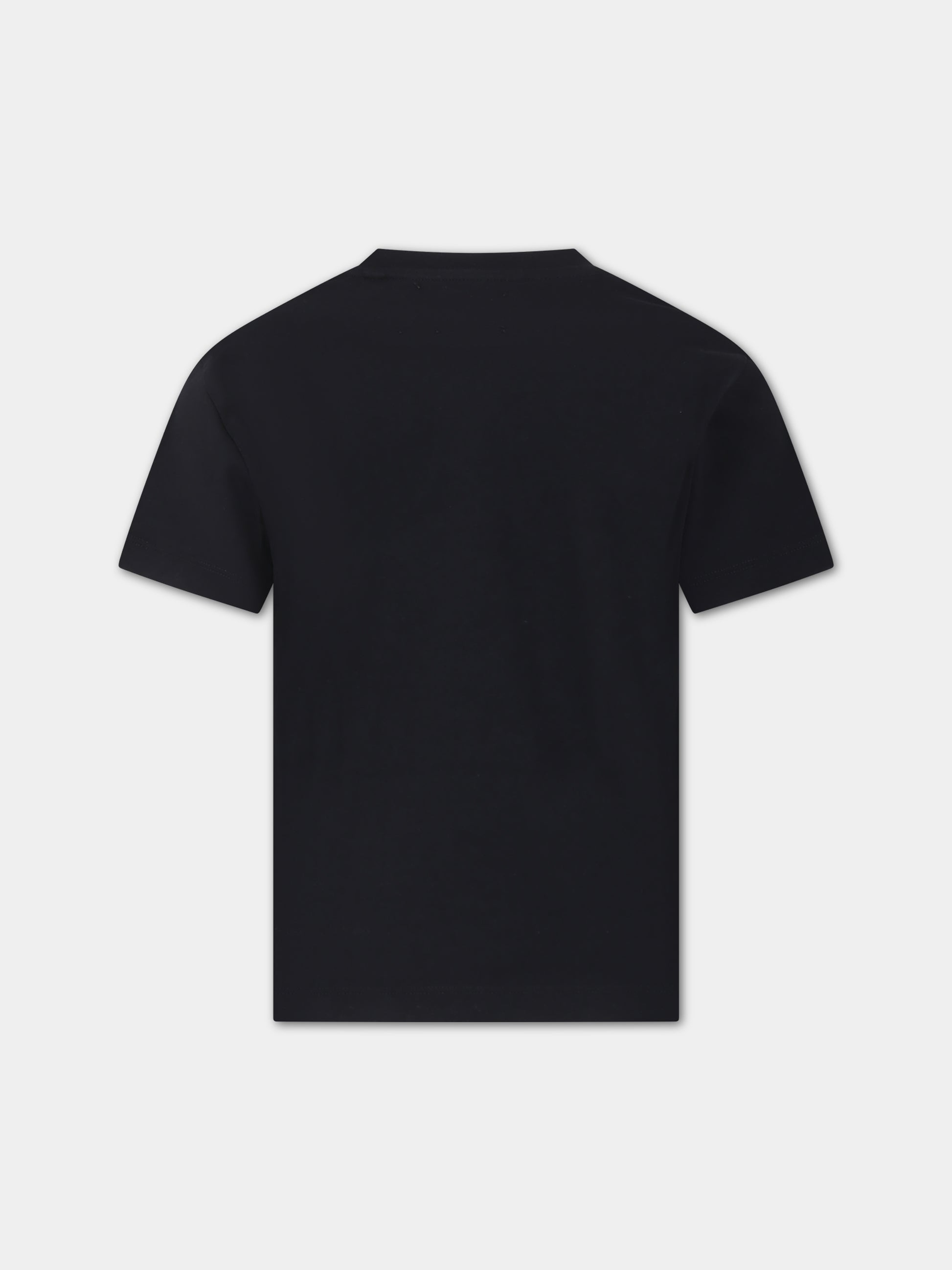 T-shirt nera per bambino con logo,Off White,OBAA002S24JER0051084