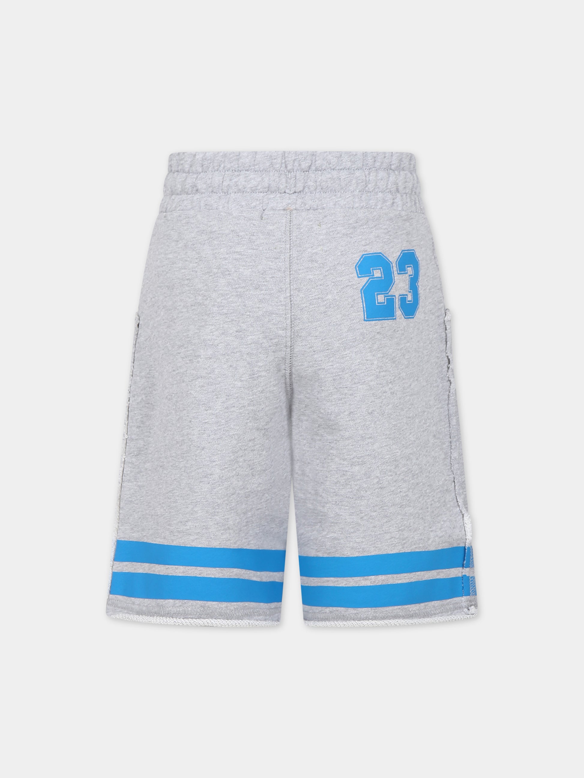 Shorts grigi per bambino con logo,Off White,OBCI008S24FLE0010844