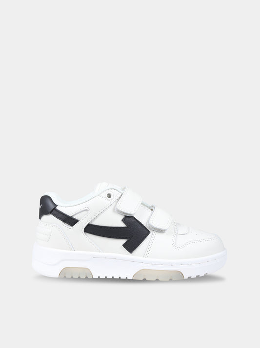 Sneakers bianche per bambino con iconiche frecce,Off White,OBIA008S24LEA0010310