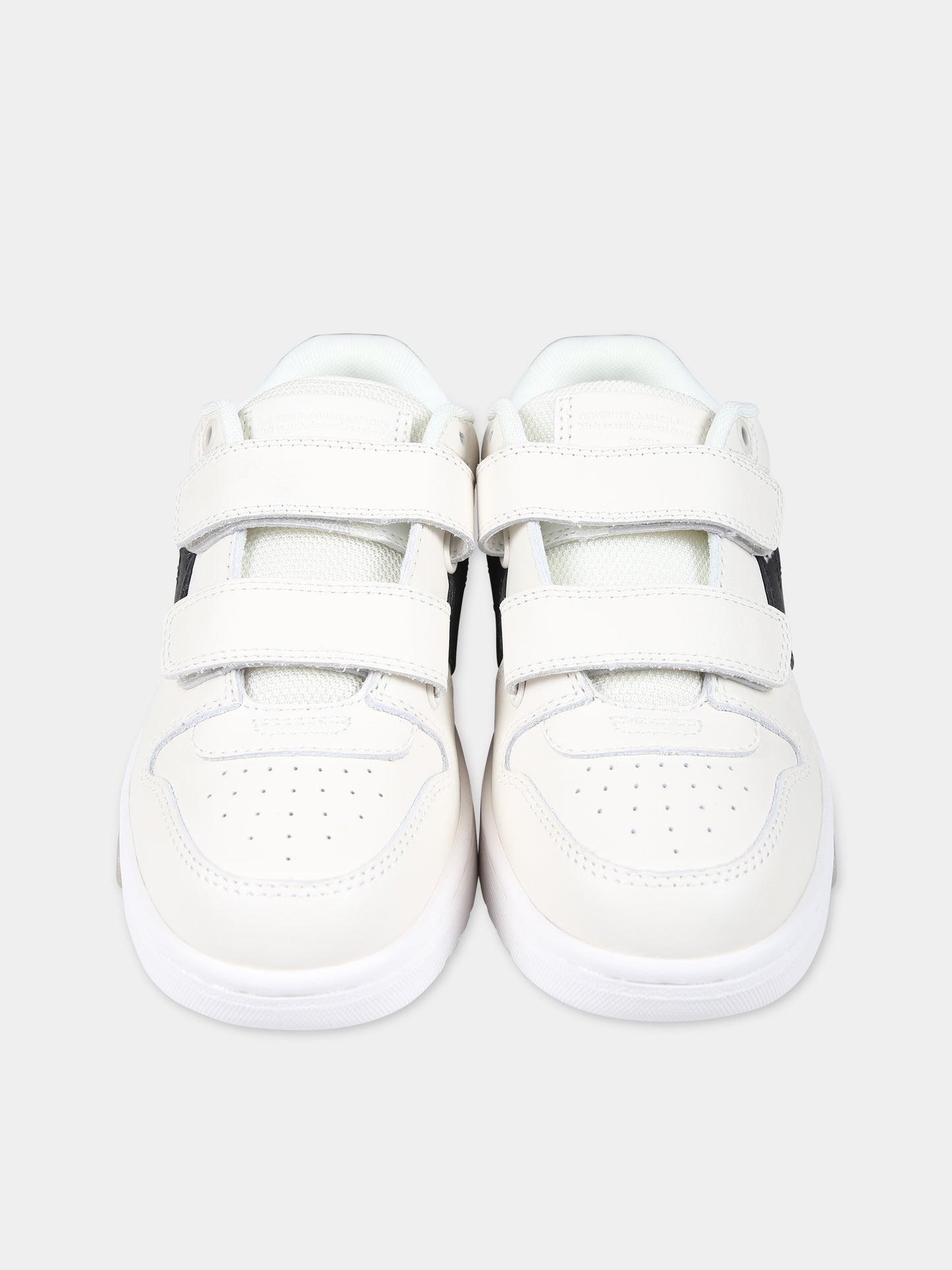 Sneakers bianche per bambino con iconiche frecce,Off White,OBIA008S24LEA0010310