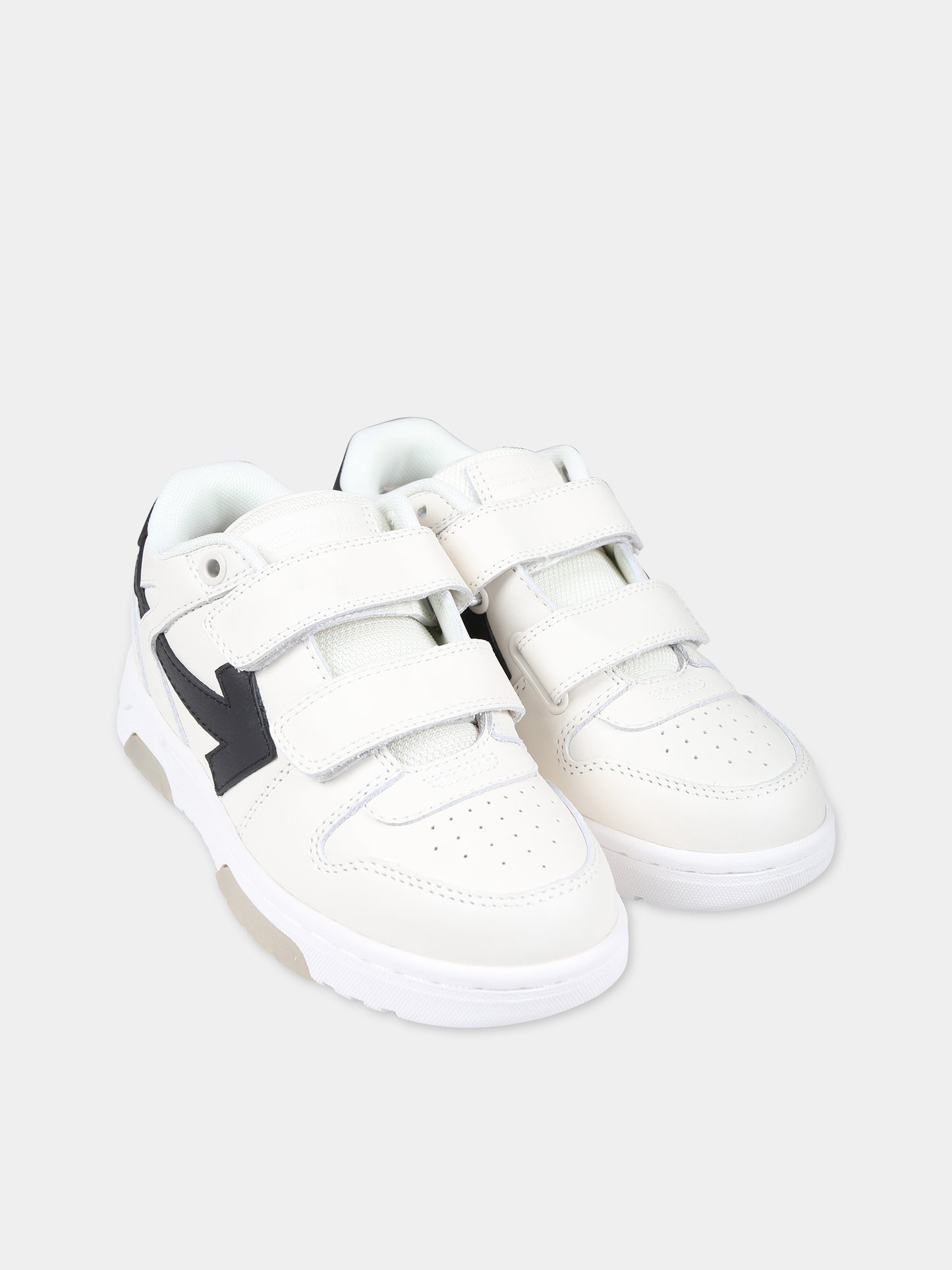 Sneakers bianche per bambino con iconiche frecce,Off White,OBIA008S24LEA0010310