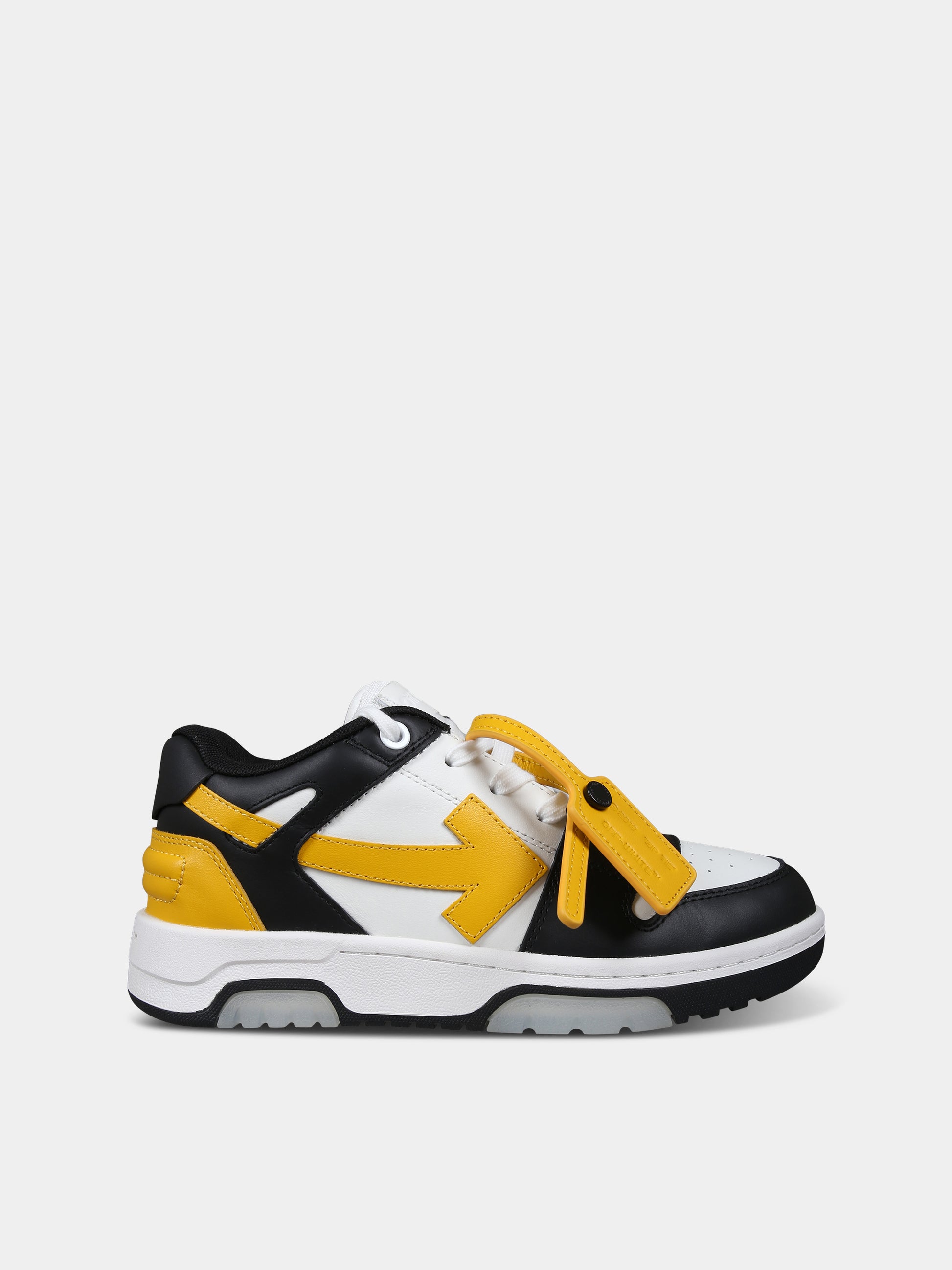 Sneakers basse multicolor per bambini con iconica freccia,Off White,OBIA011S24LEA0021018