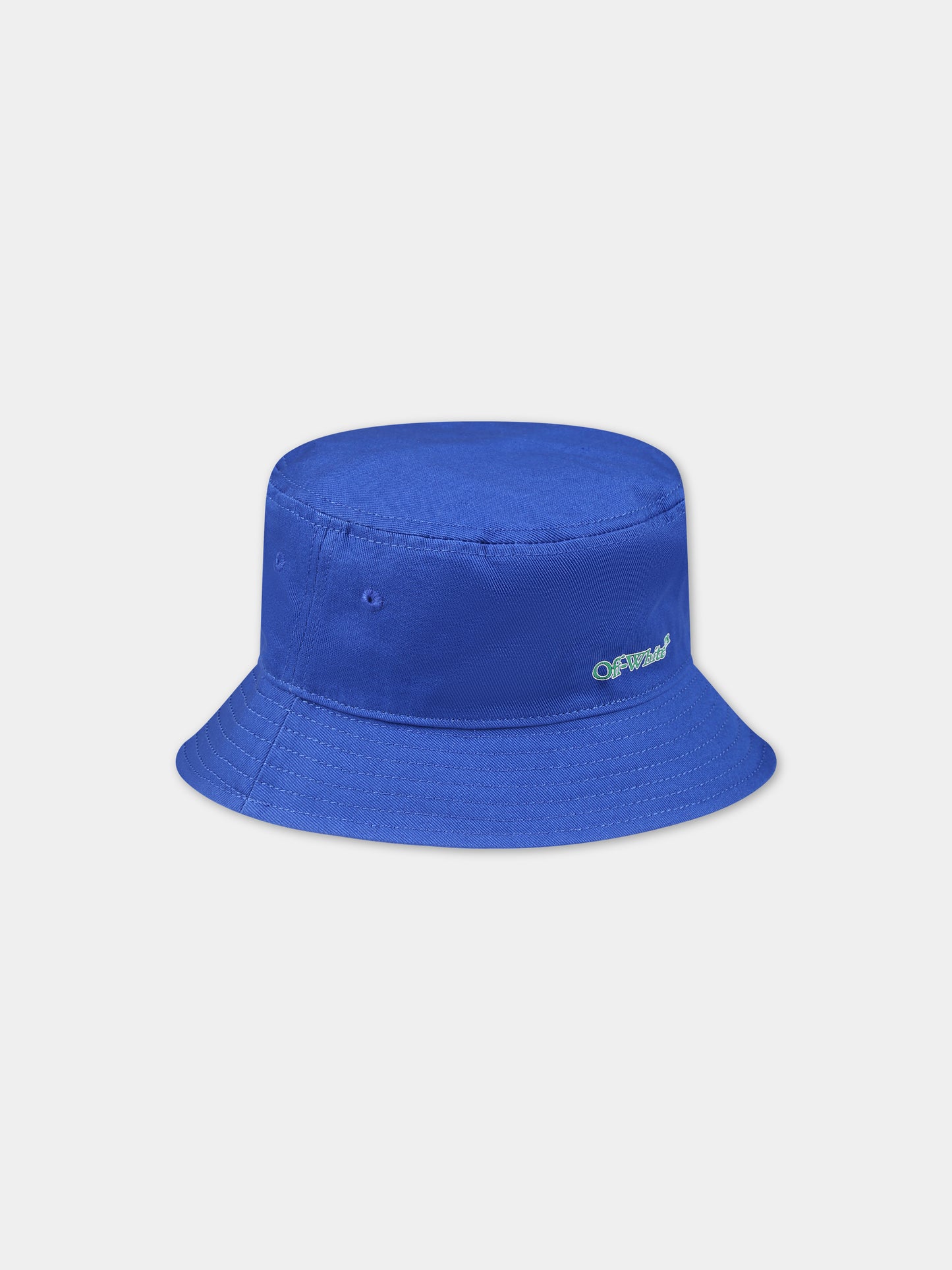 Cloche blu per bambino con logo,Off White,OBLA001S24FAB0014555