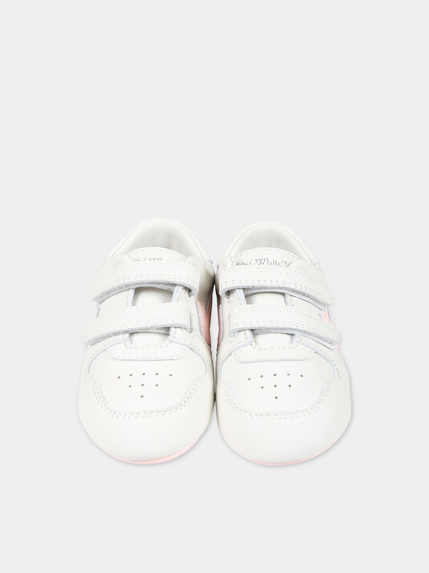 Sneakers grigie per neonata con iconiche frecce,Off White,OGIX001S24LEA0040130