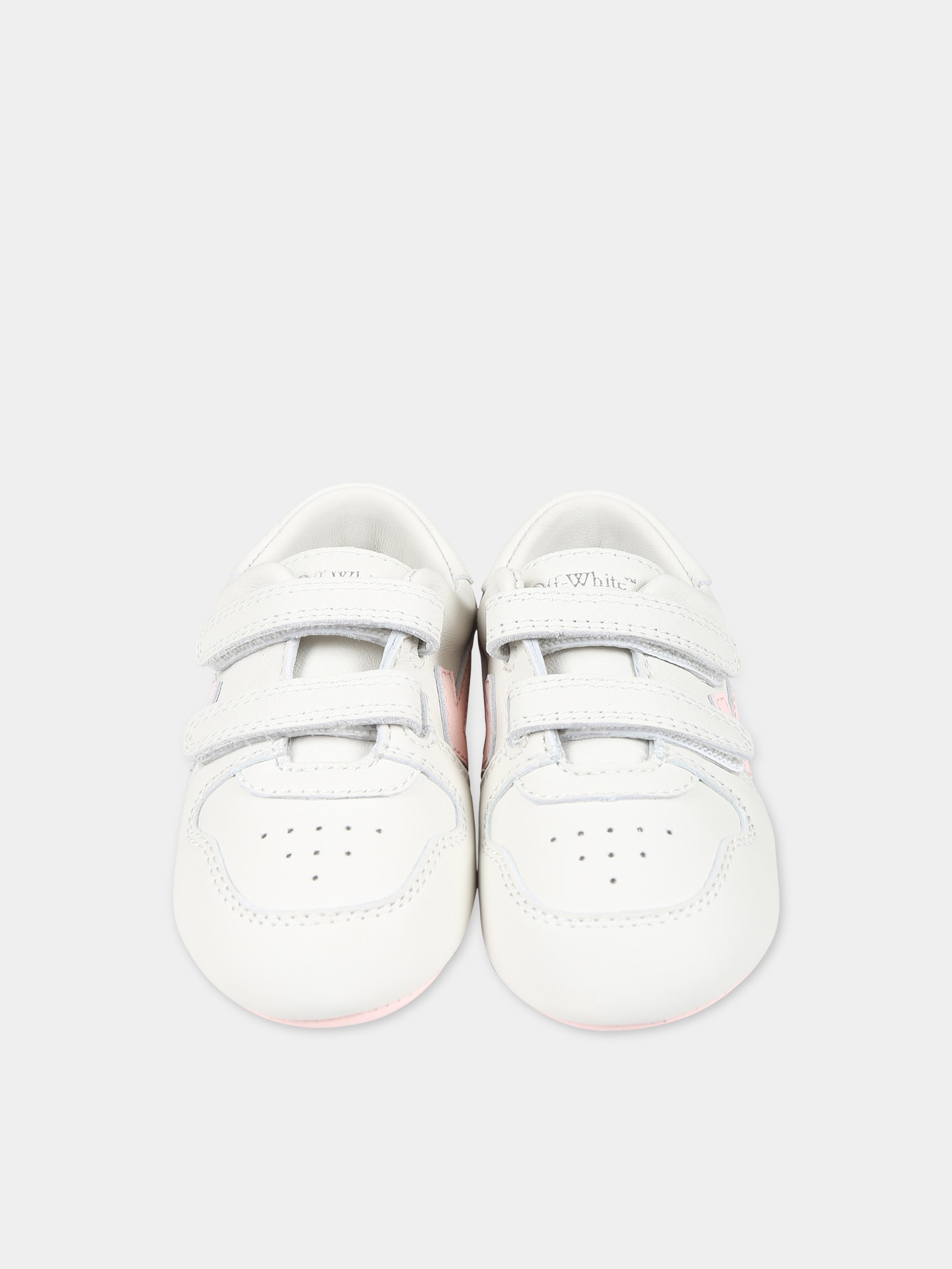 Sneakers grigie per neonata con iconiche frecce,Off White,OGIX001S24LEA0040130