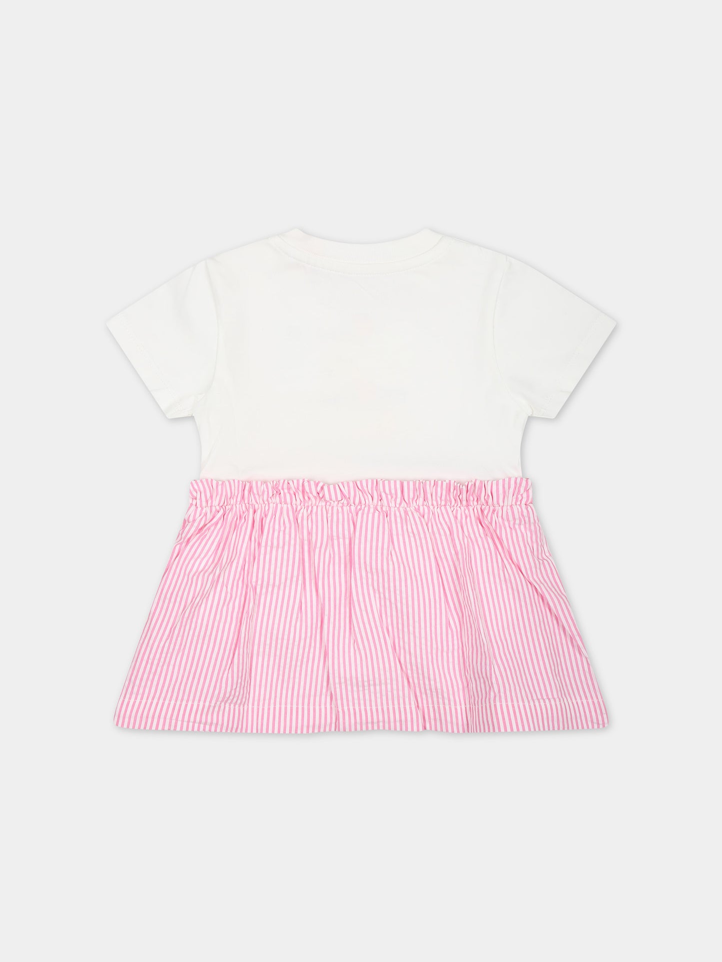 Vestito multicolor per neonata con logo,Off White,OGX7010S24JER0010184