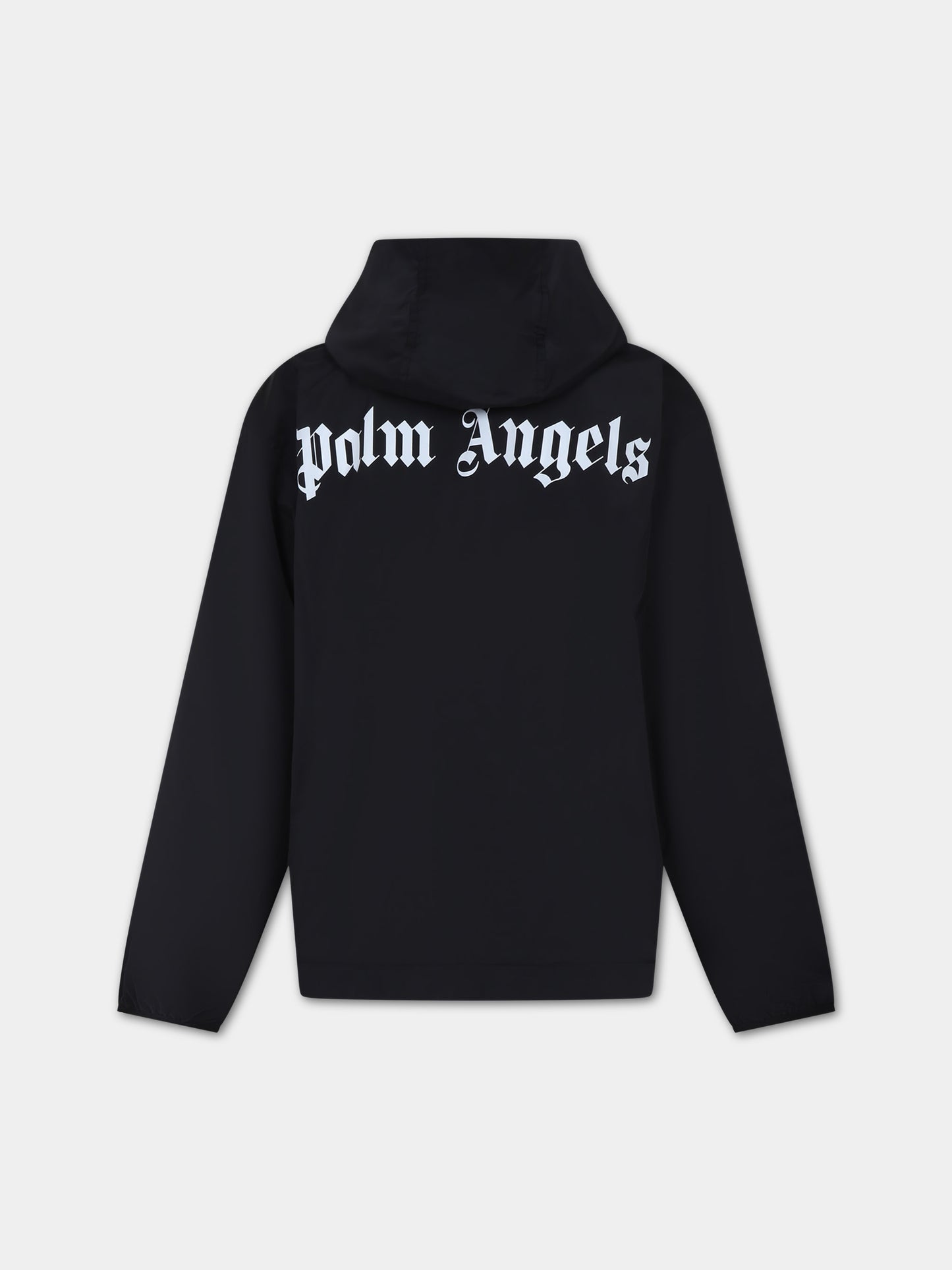 Giacca a vento nera per bambino,Palm Angels,PBEB003C99FAB0011001