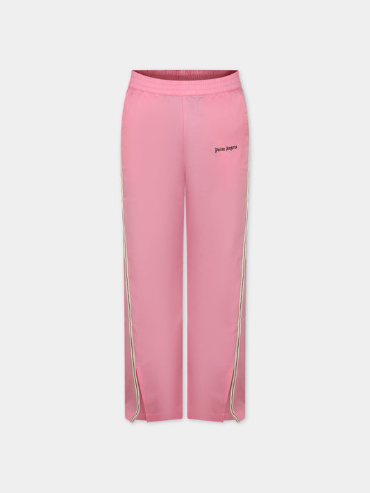 Pantaloni sportivi rosa per bambina,Palm Angels,PGCA015S24FAB0013410