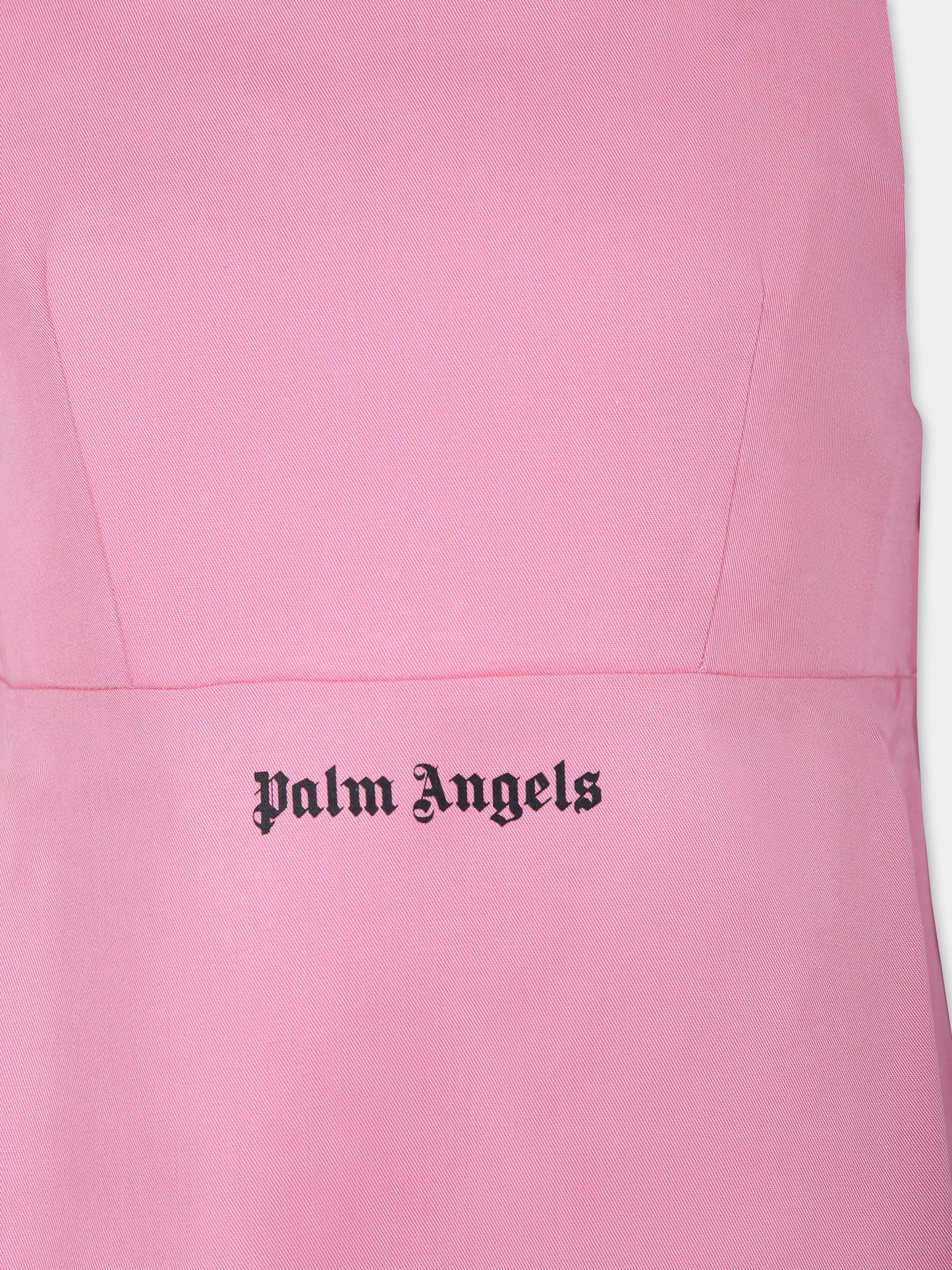 Vestito rosa per bambina con logo,Palm Angels,PGDJ001S24FAB0013410