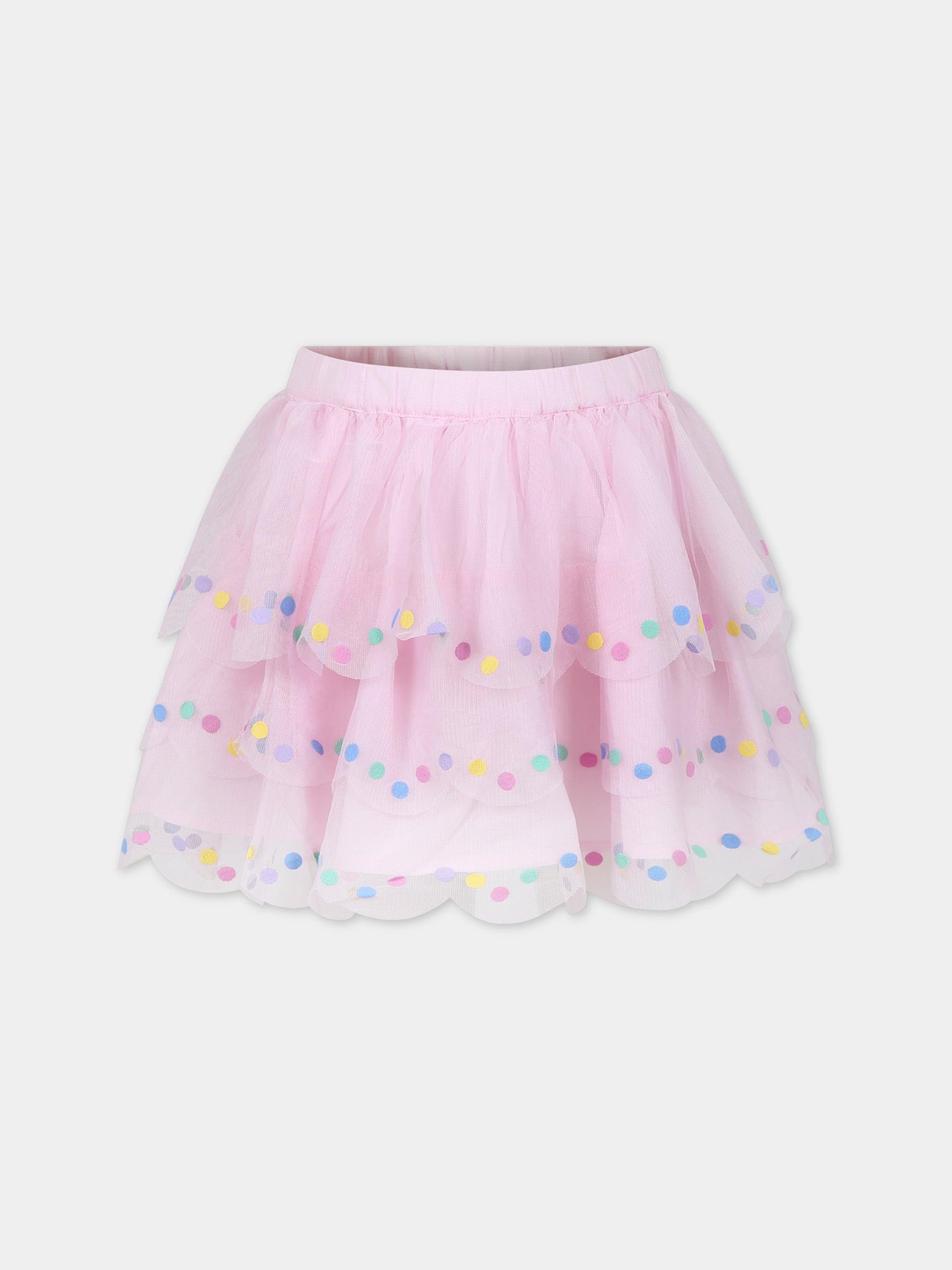 Gonna rosa per bambina in tulle,Stella Mccartney Kids,TU7A61 Z1119 579