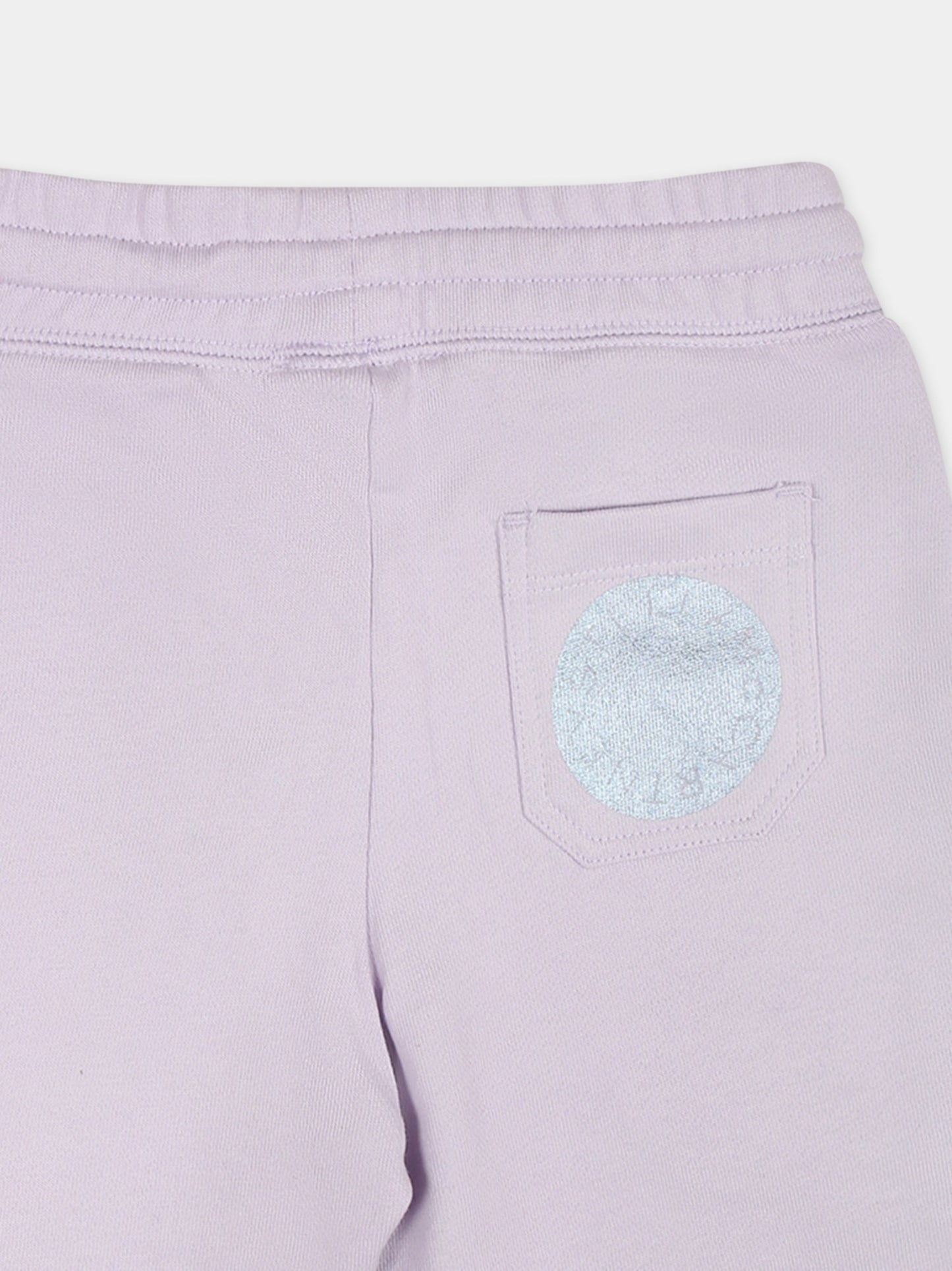 Pantaloni viola per neonata con logo,Stella Mccartney Kids,TU6B00 Z0499 576