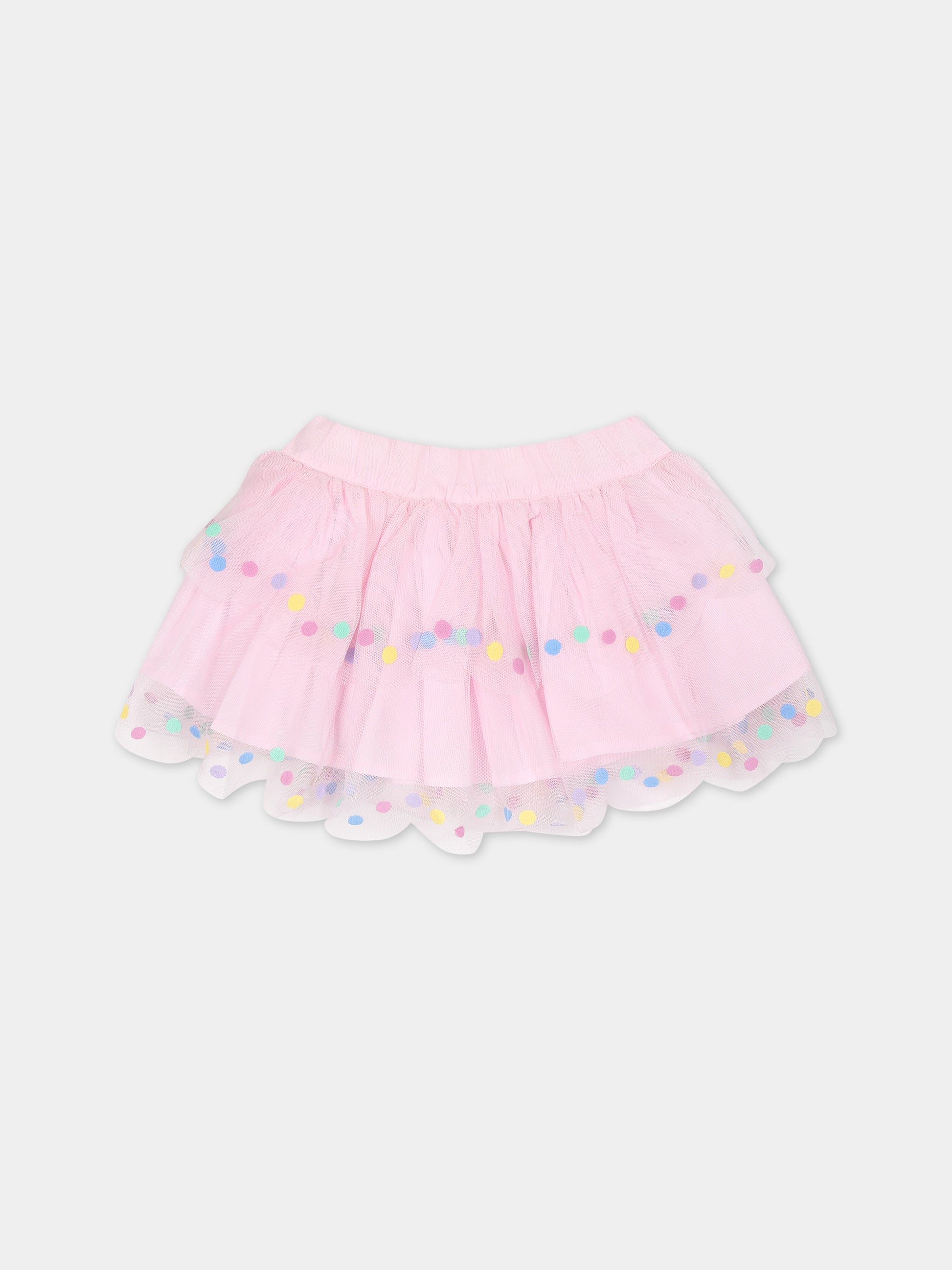 Gonna rosa per neonata in tulle,Stella Mccartney Kids,TU7011 Z1119 579