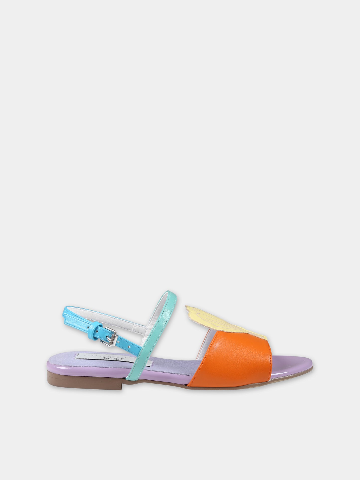 Sandali mutlicolor per bambina con conchiglia,Stella Mccartney Kids,TU0C06 Z1166 999