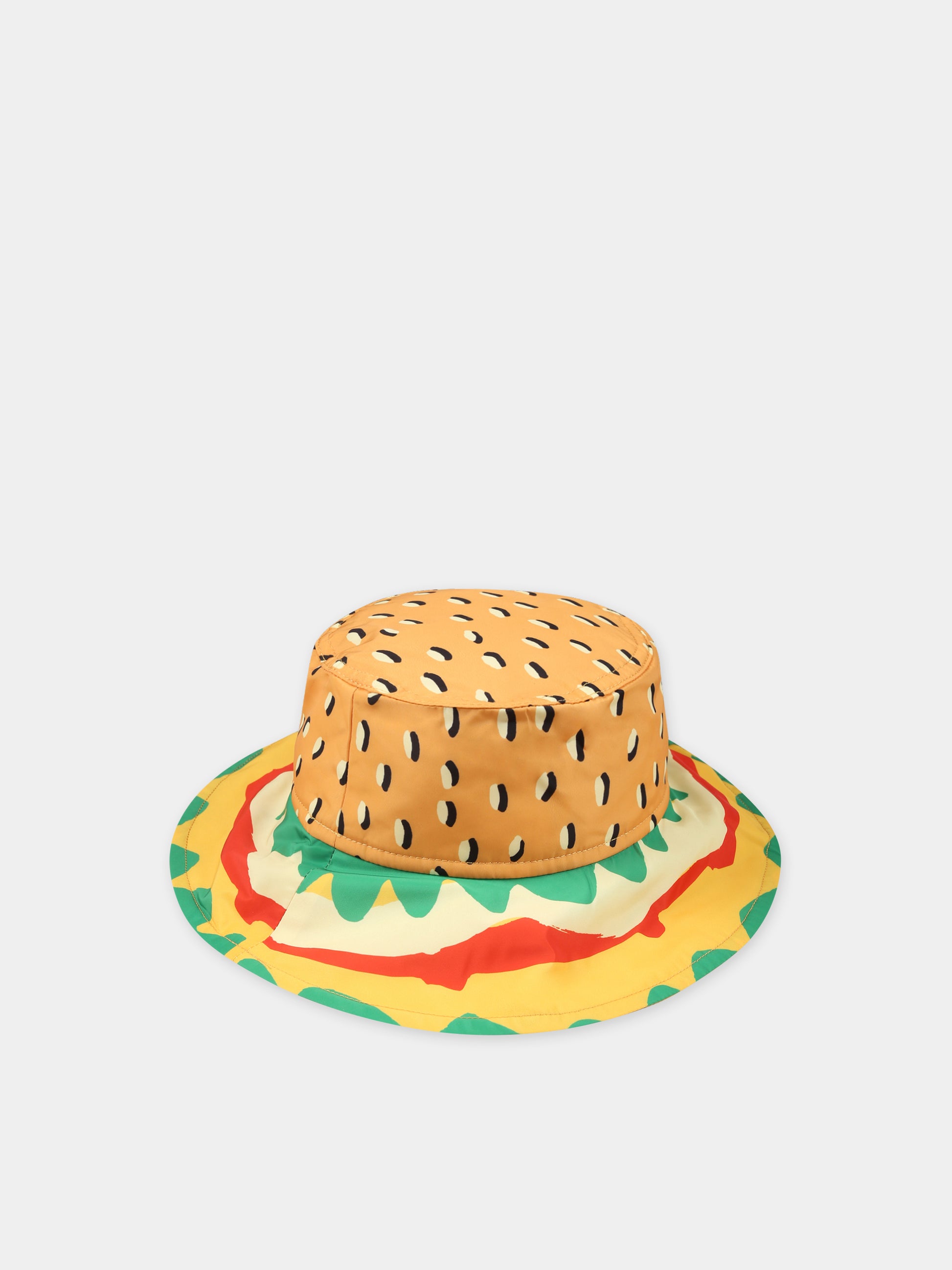 Cloche gialla per bambino con stampa,Stella Mccartney Kids,TU0P17 Z1713 207GL