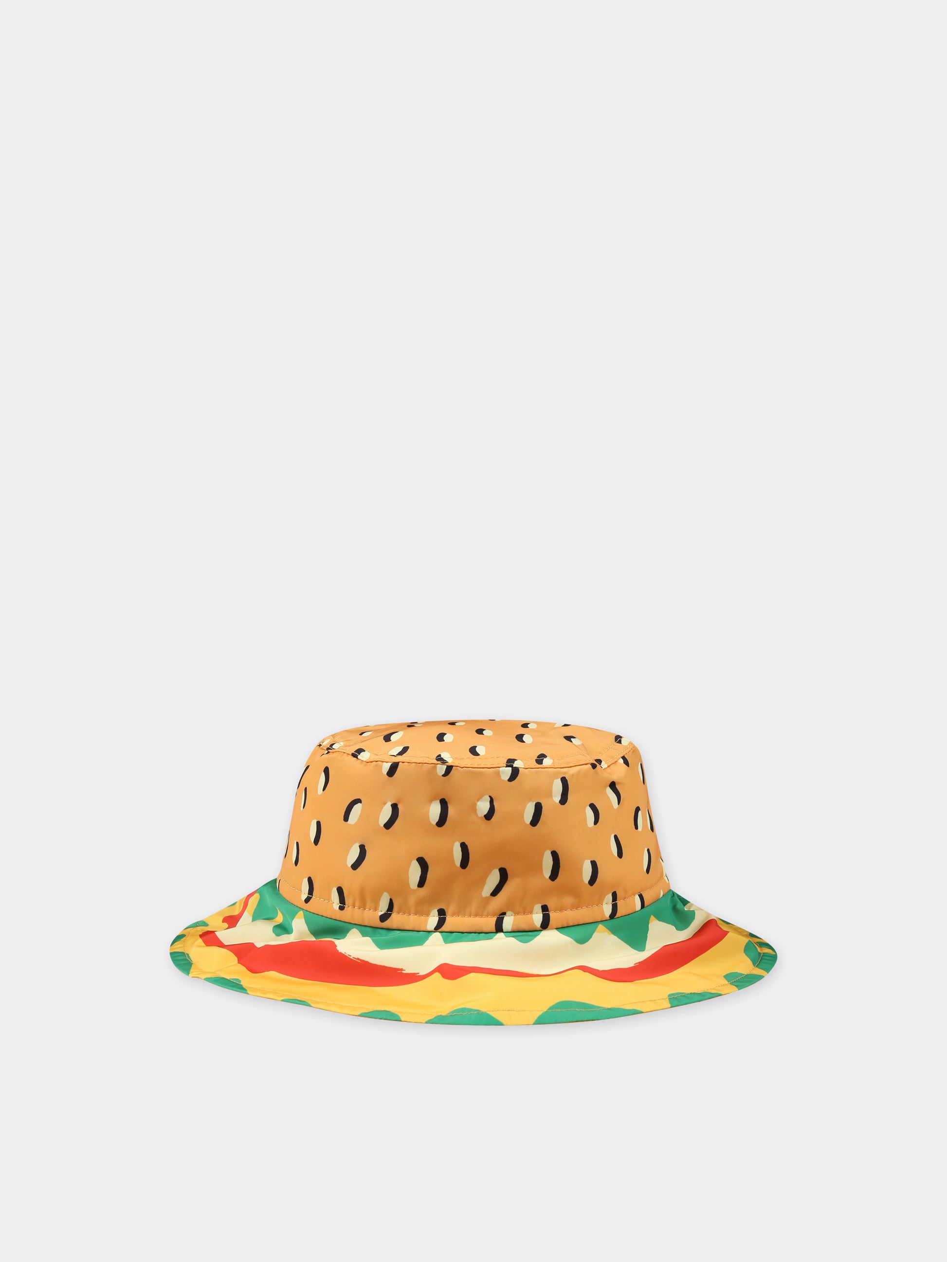 Cloche gialla per bambino con stampa,Stella Mccartney Kids,TU0P17 Z1713 207GL