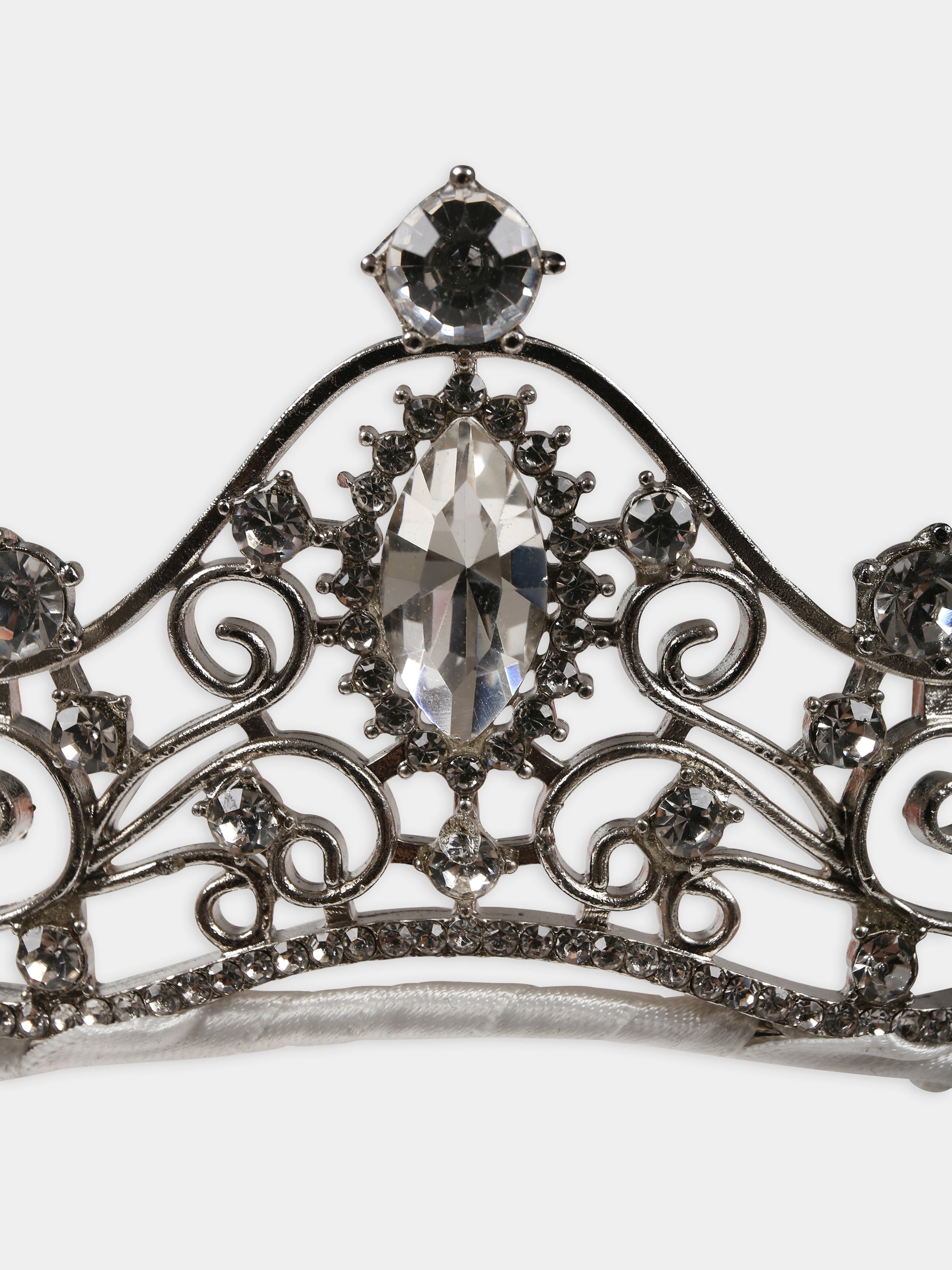 Cerchietto bianco a diadema per bambina,Monnalisa,77C001 3077 0001