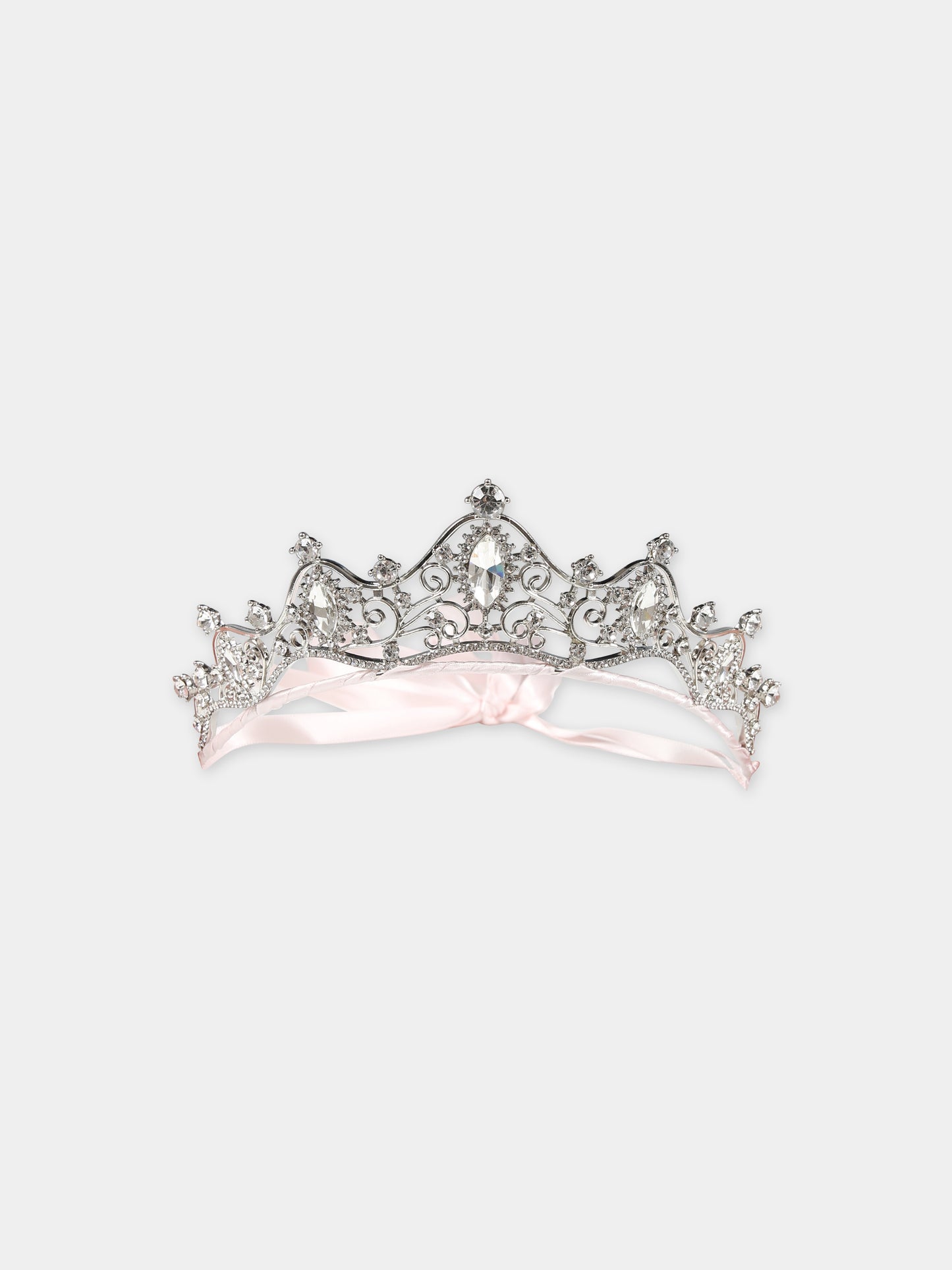 Cerchietto rosa a diadema per bambina,Monnalisa,77C001 3077 0092