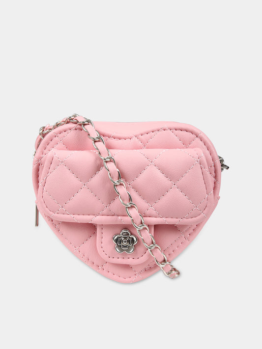 Borsa rosa per bambina a forma di cuore,Monnalisa,79C008 3068 0092