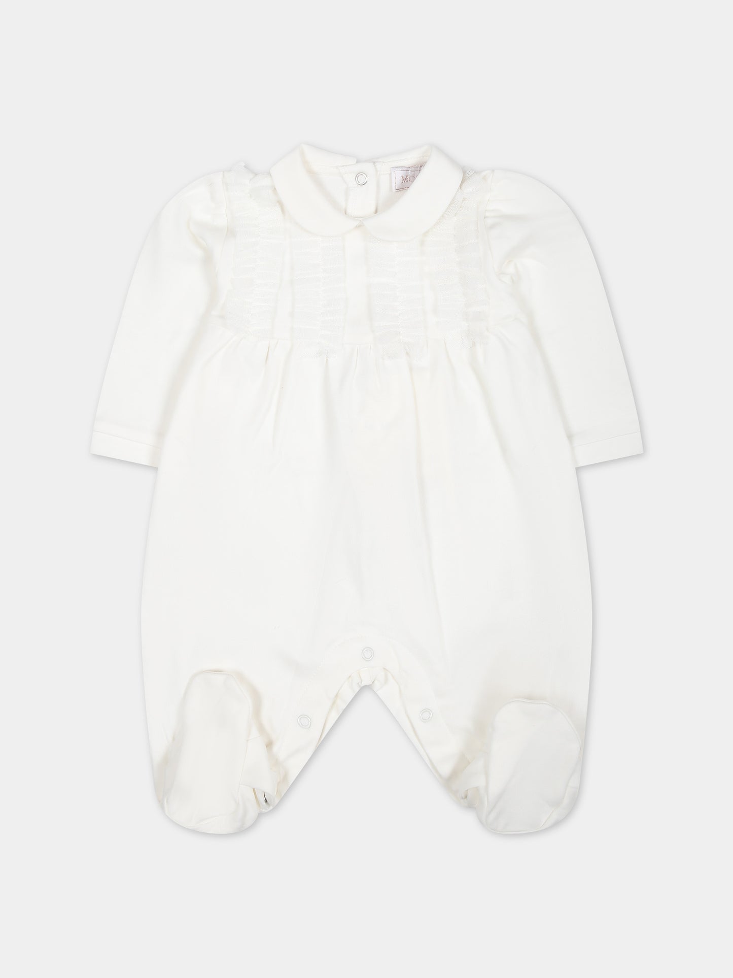 Set per neonata con cuore e rouches,Monnalisa,35C507 3000 0001