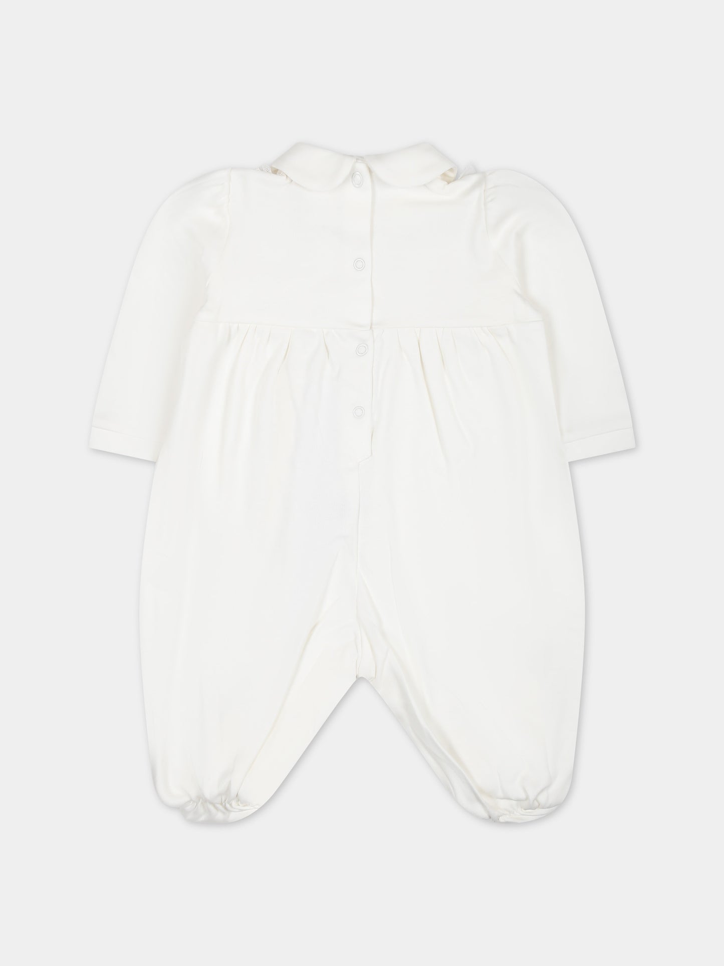 Set per neonata con cuore e rouches,Monnalisa,35C507 3000 0001