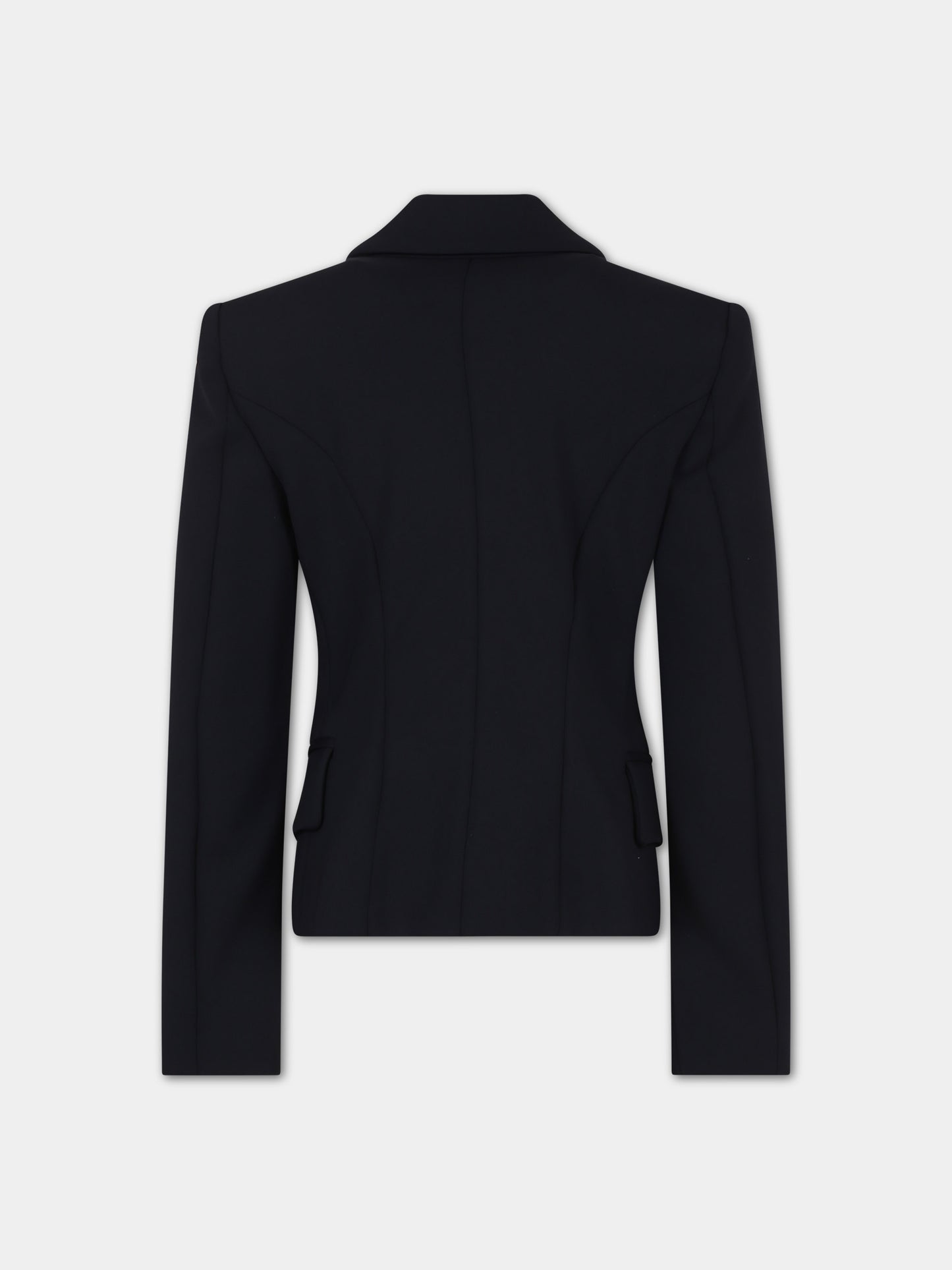 Giacca nera per bambina,Balmain Kids,BU2B54 A0141 930