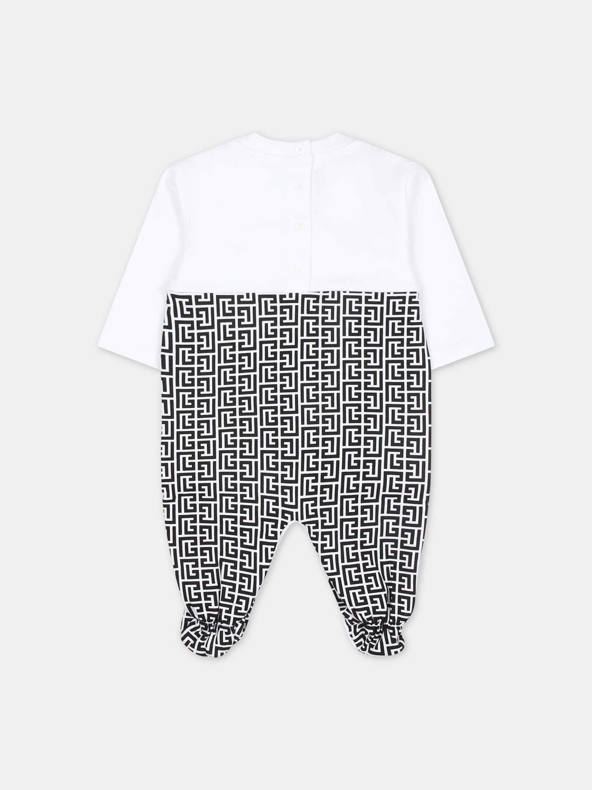 Set tutina multicolor per neonata con logo,Balmain Kids,BUB56A Z1866 930FU