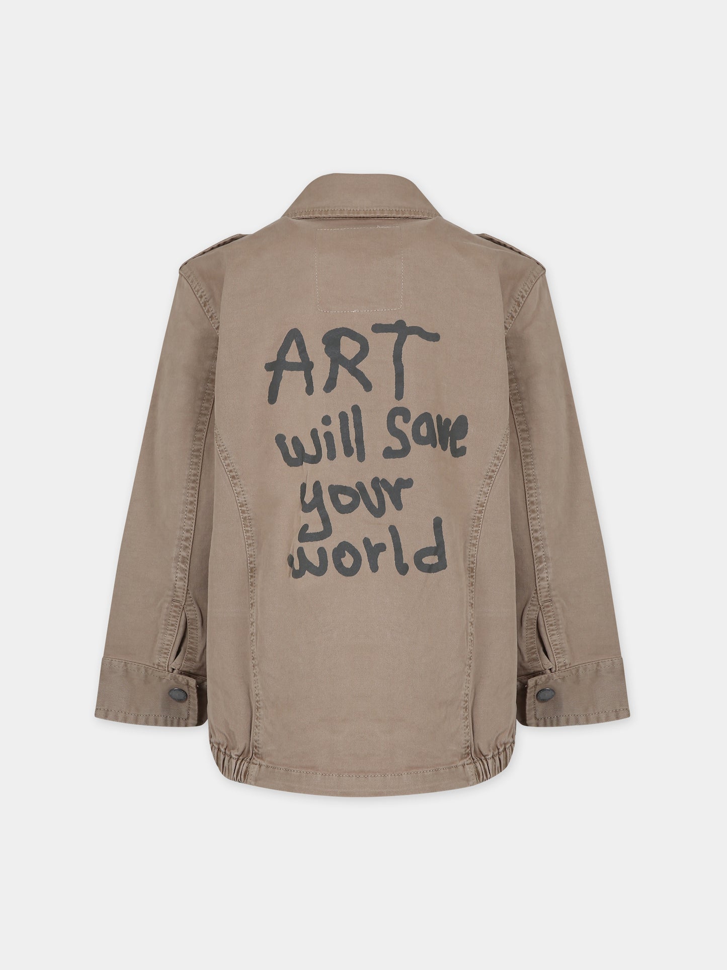 Giubbotto beige per bambino,Zadig & Voltaire Kids,X60054 210