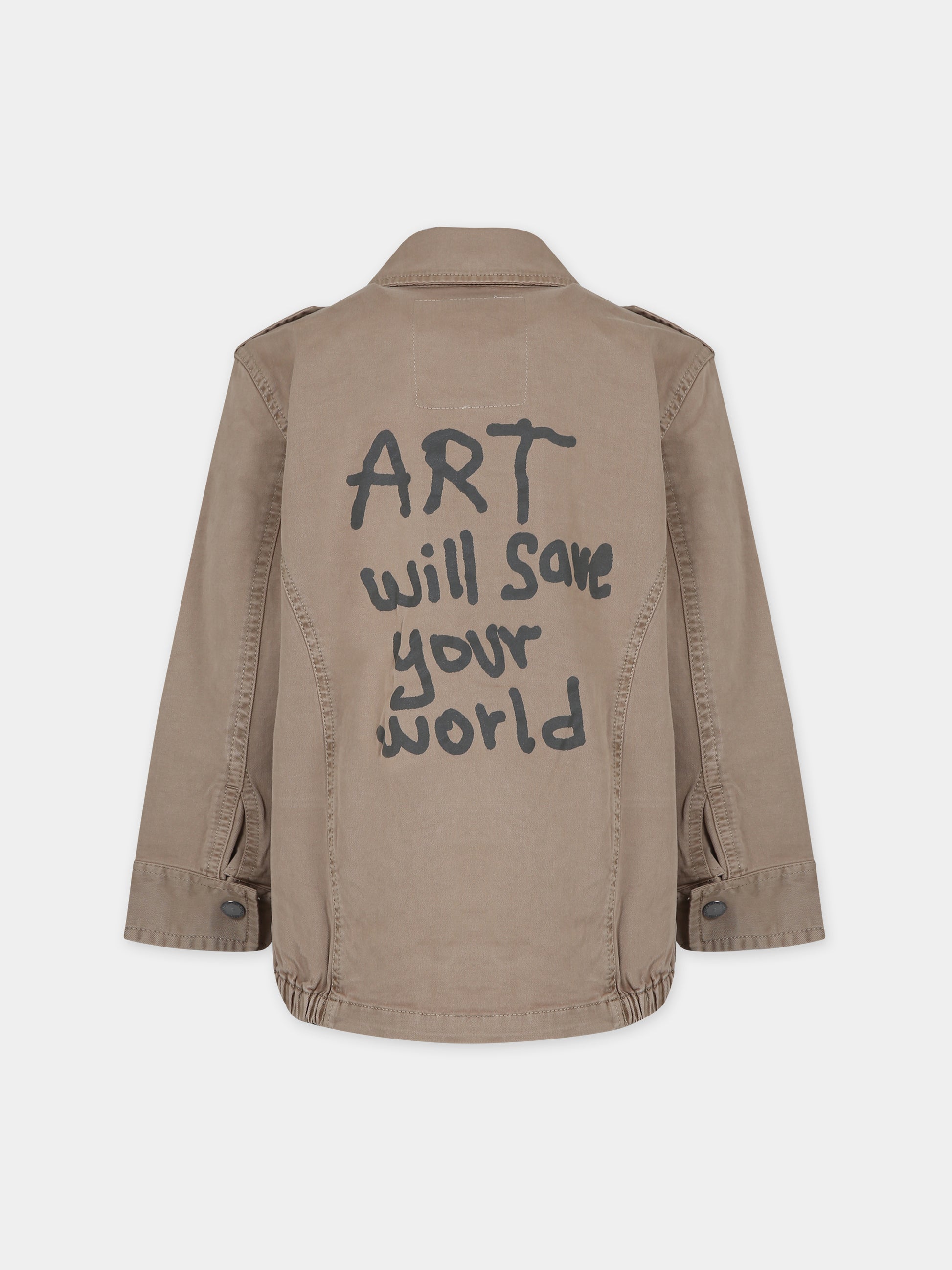 Giubbotto beige per bambino,Zadig & Voltaire Kids,X60054 210