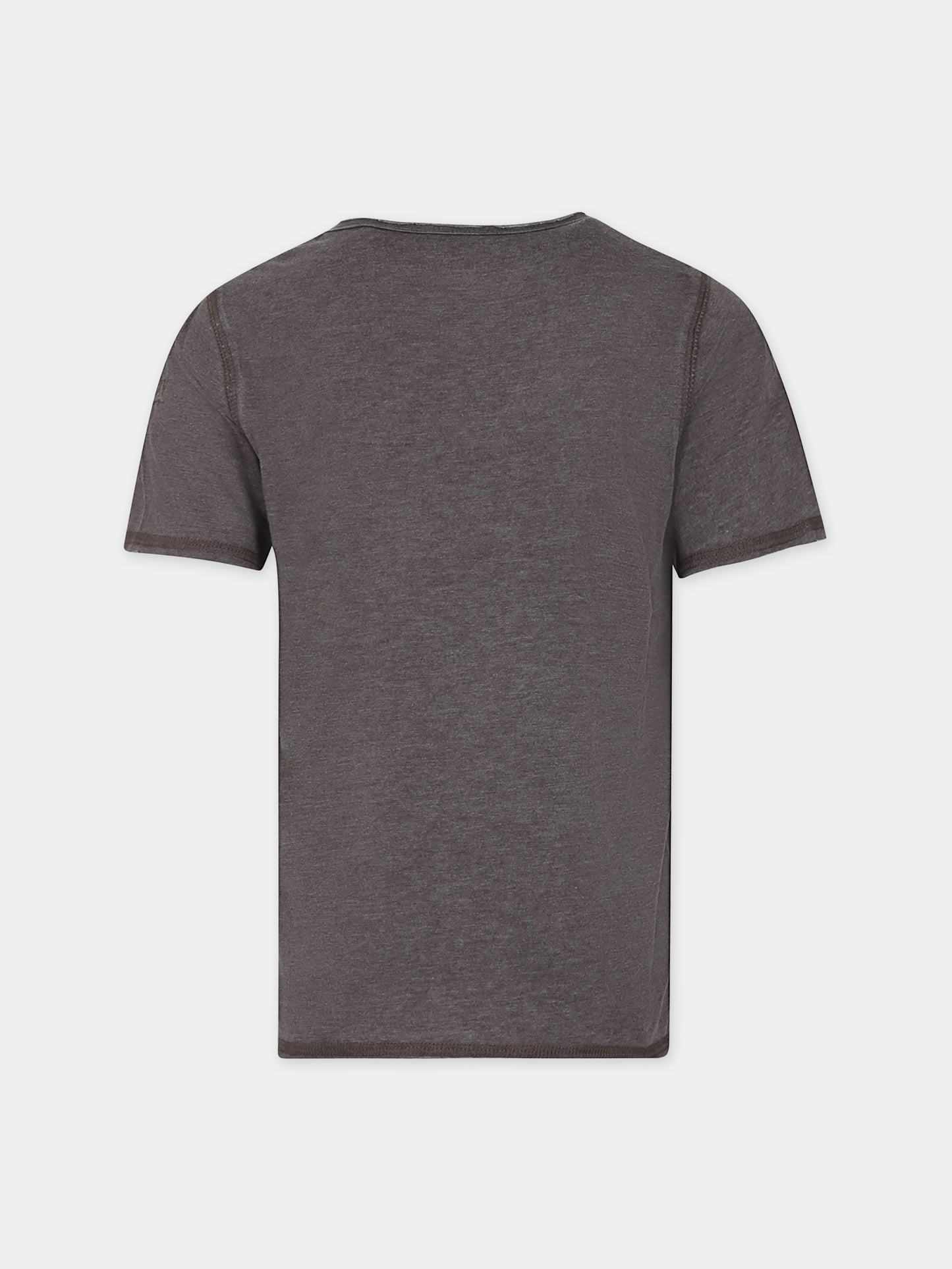 T-shirt verde per bambino con stampa,Zadig & Voltaire Kids,X60095 658