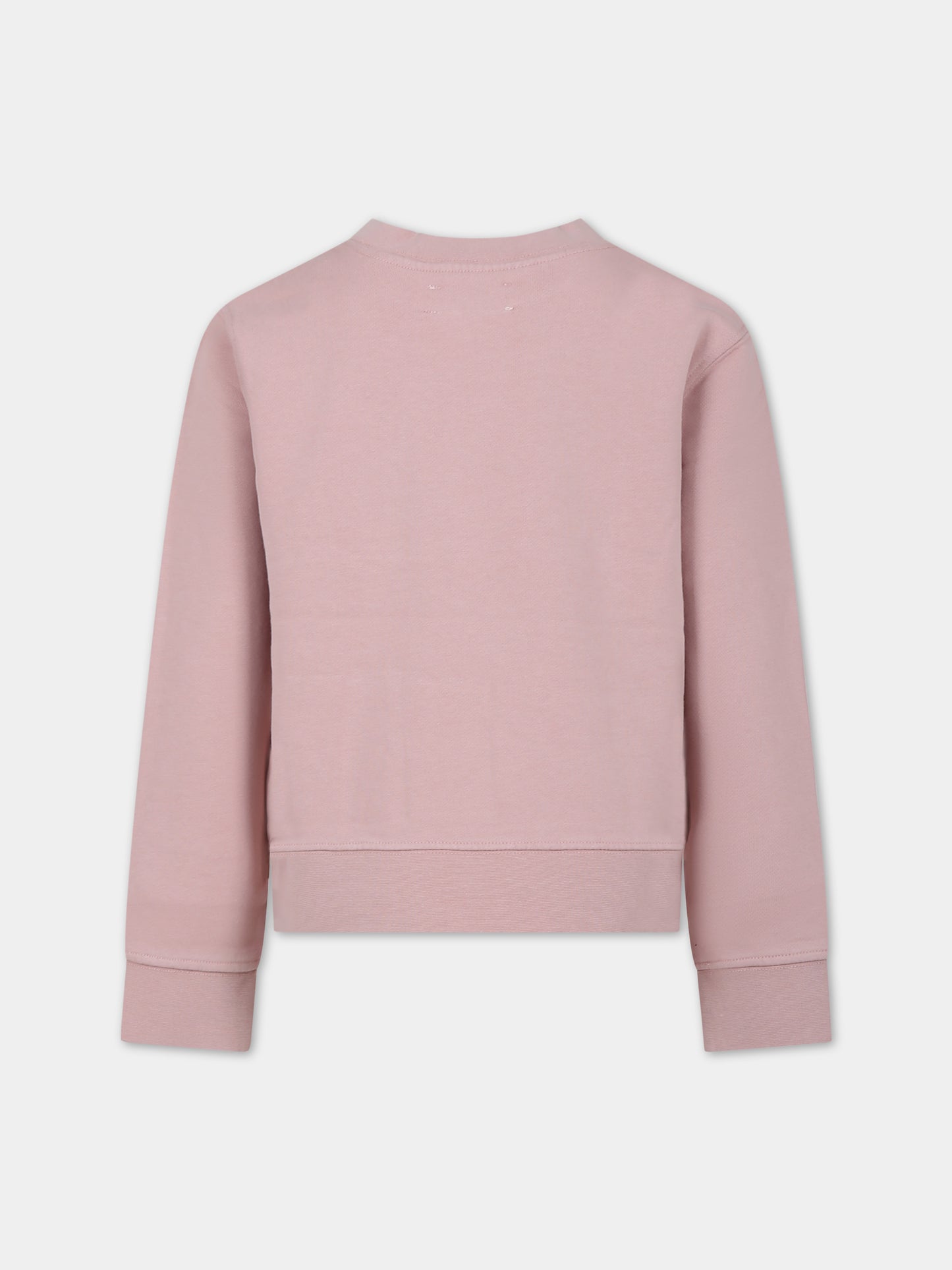 Felpa rosa per bambina con stampa,Zadig & Voltaire Kids,X60048 292