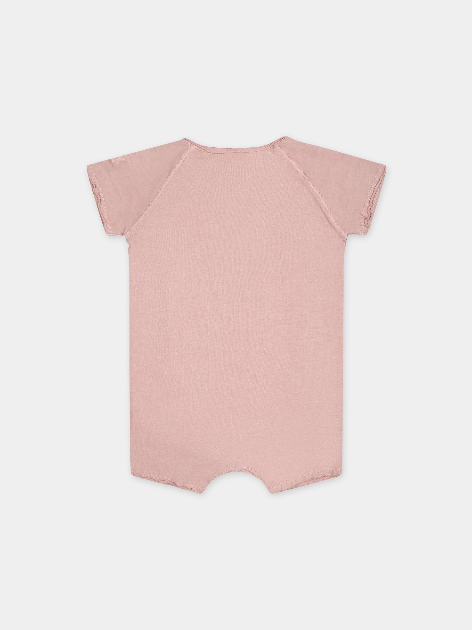 Pagliaccetto rosa per neonata con stampa,Zadig & Voltaire Kids,X60062 292