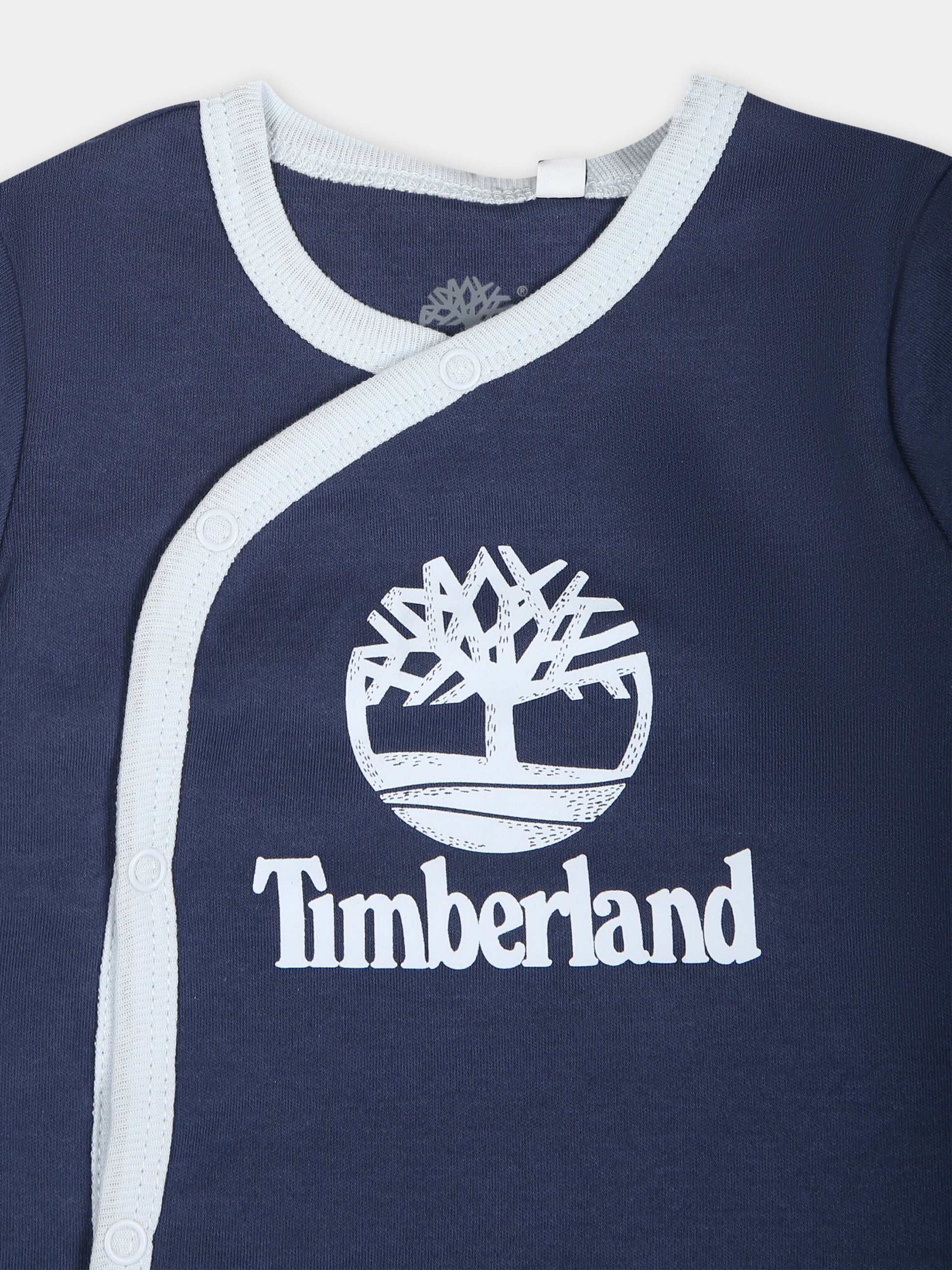 Tutina blu per neonato con logo,Timberland,T60182 82H