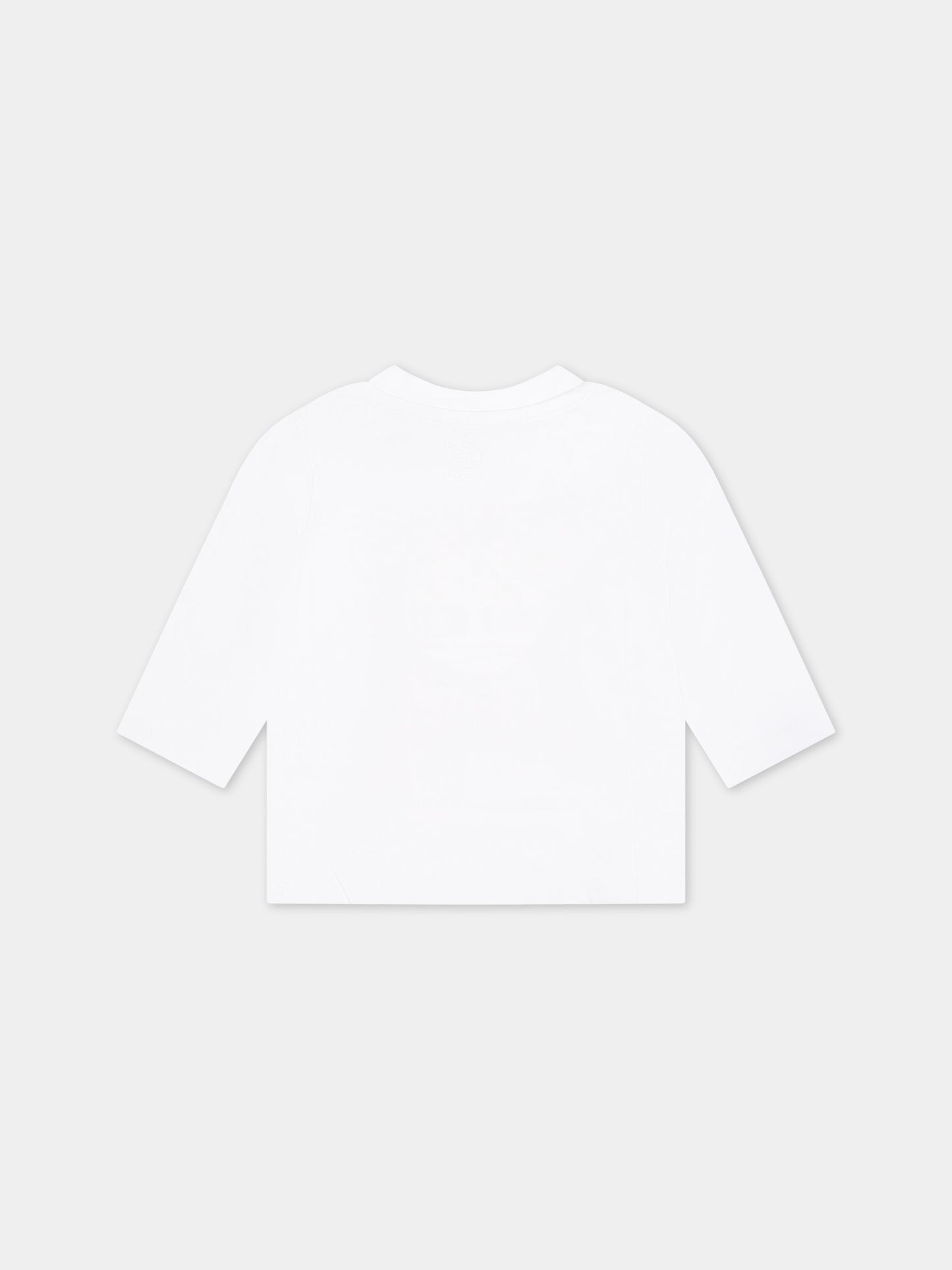 T-shirt bianca per neonato con logo,Timberland,T60098 10P