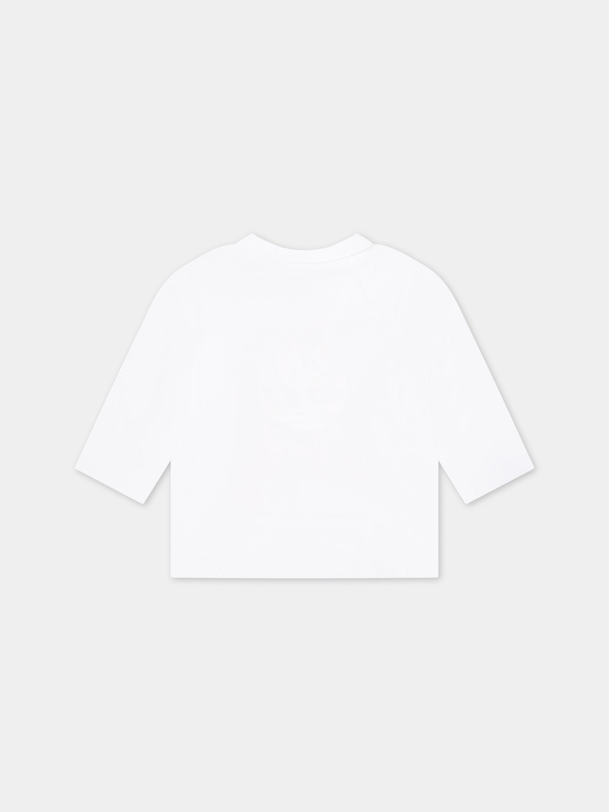 T-shirt bianca per neonato con logo,Timberland,T60098 10P