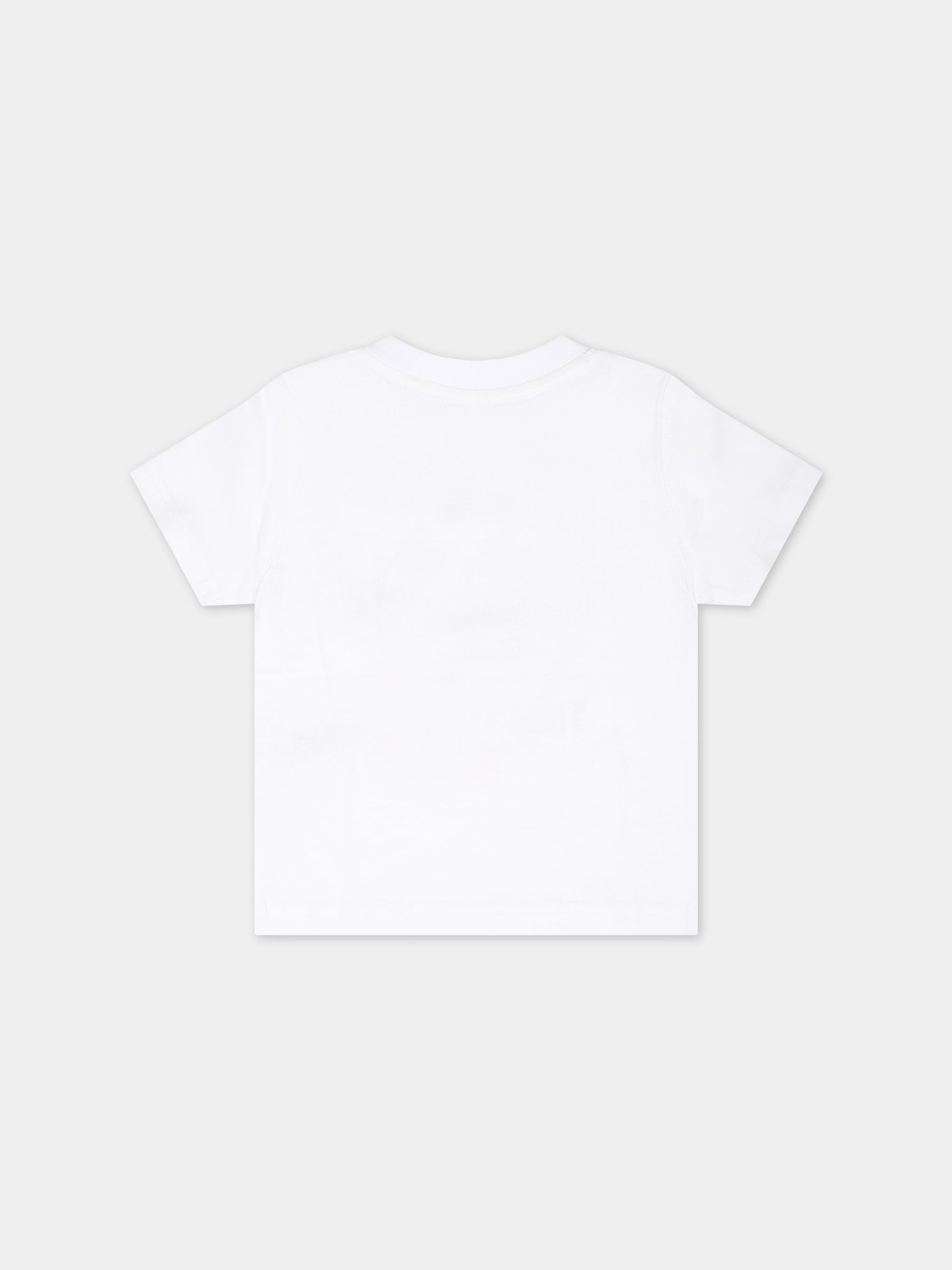 T-shirt bianca per neonato con stampa,Timberland,T60106 10P